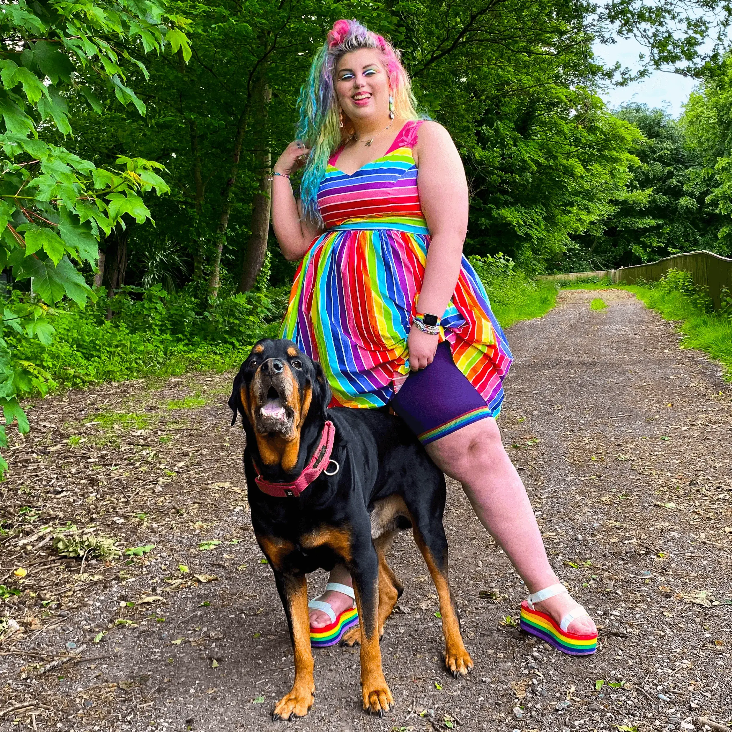 Stay Cool Chub Rub Shorts - Pride - Human Nature 16 Stay Cool Chub Rub Shorts - Pride - Human Nature