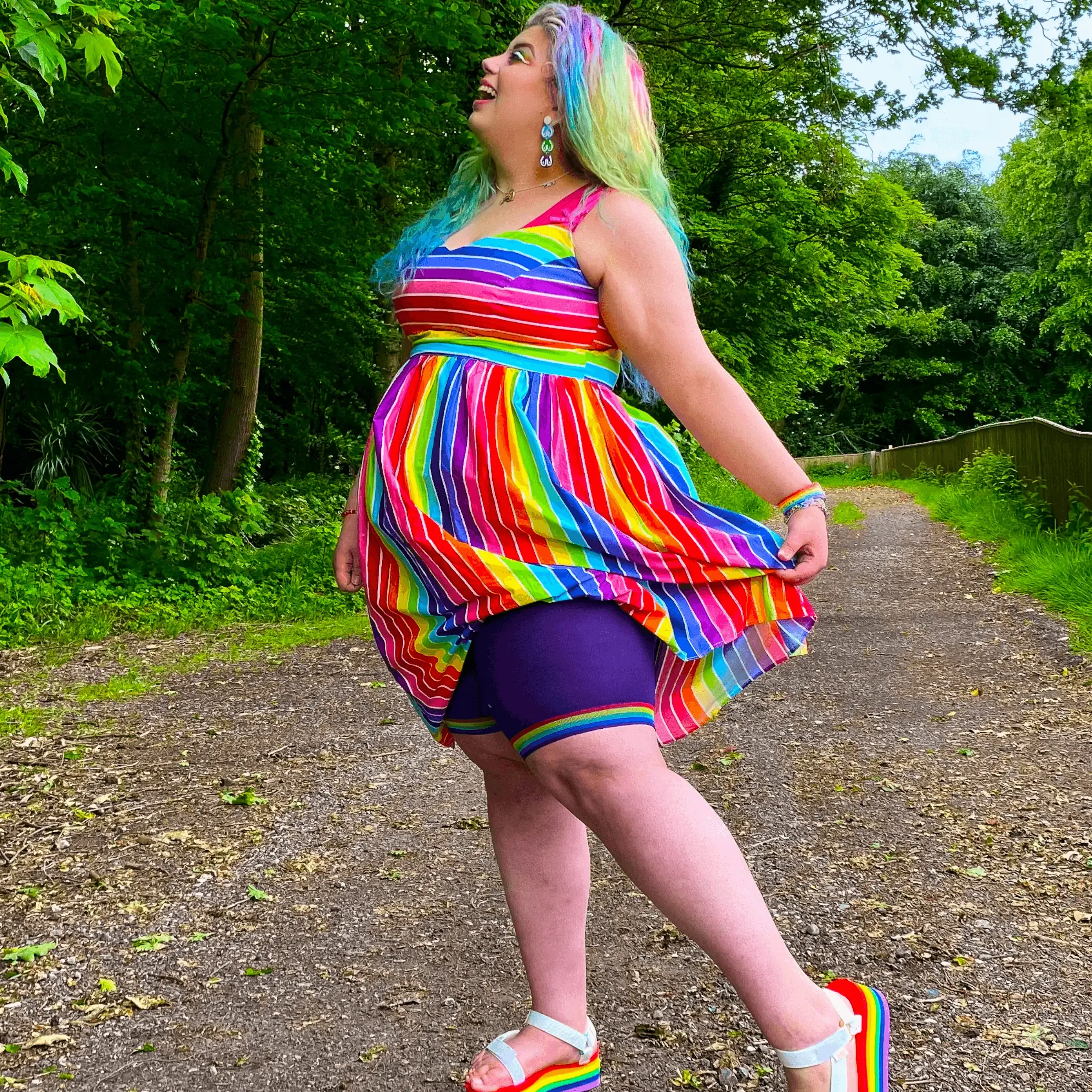 Stay Cool Chub Rub Shorts - Pride - Human Nature 19 Stay Cool Chub Rub Shorts - Pride - Human Nature