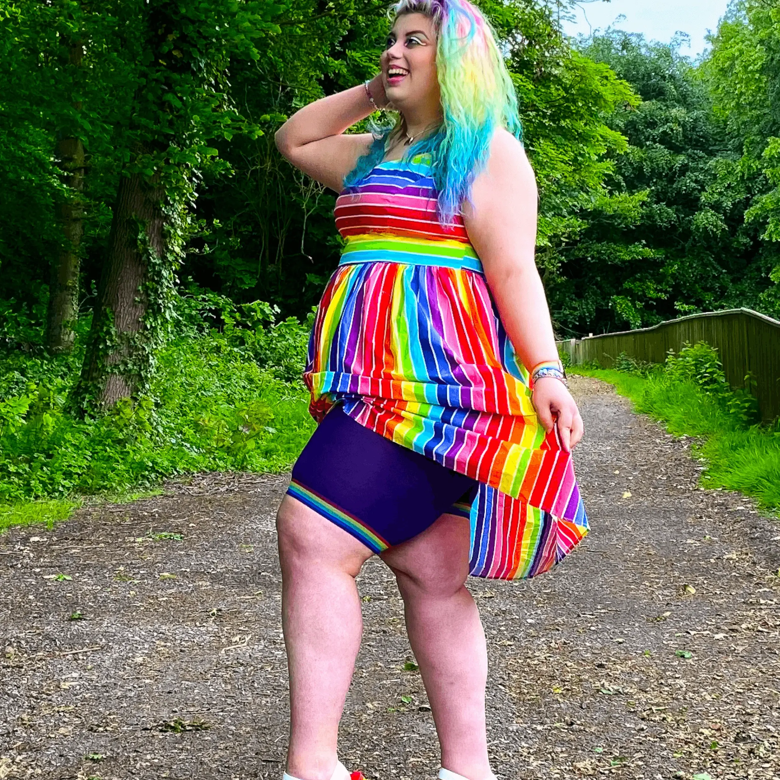 Stay Cool Chub Rub Shorts - Pride - Human Nature 24 Stay Cool Chub Rub Shorts - Pride - Human Nature