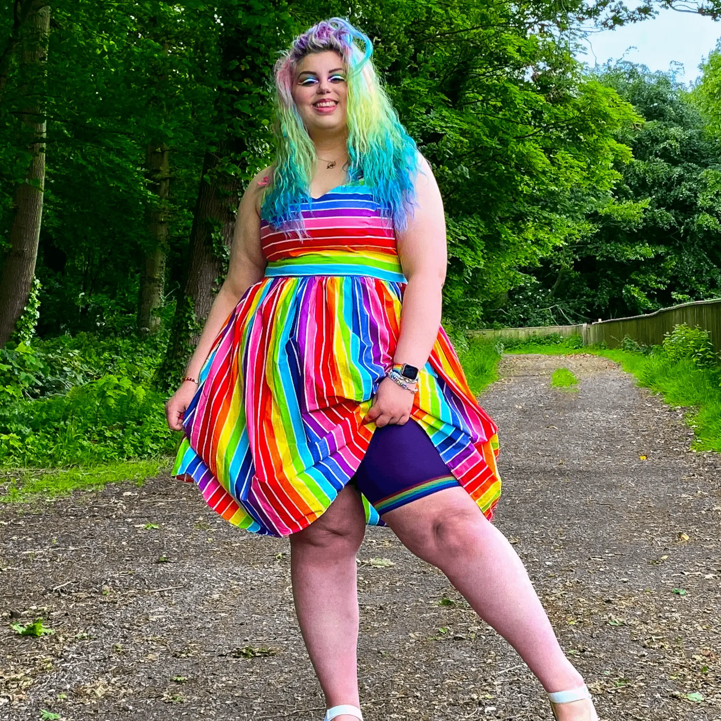 Stay Cool Chub Rub Shorts - Pride - Human Nature 26 Stay Cool Chub Rub Shorts - Pride - Human Nature