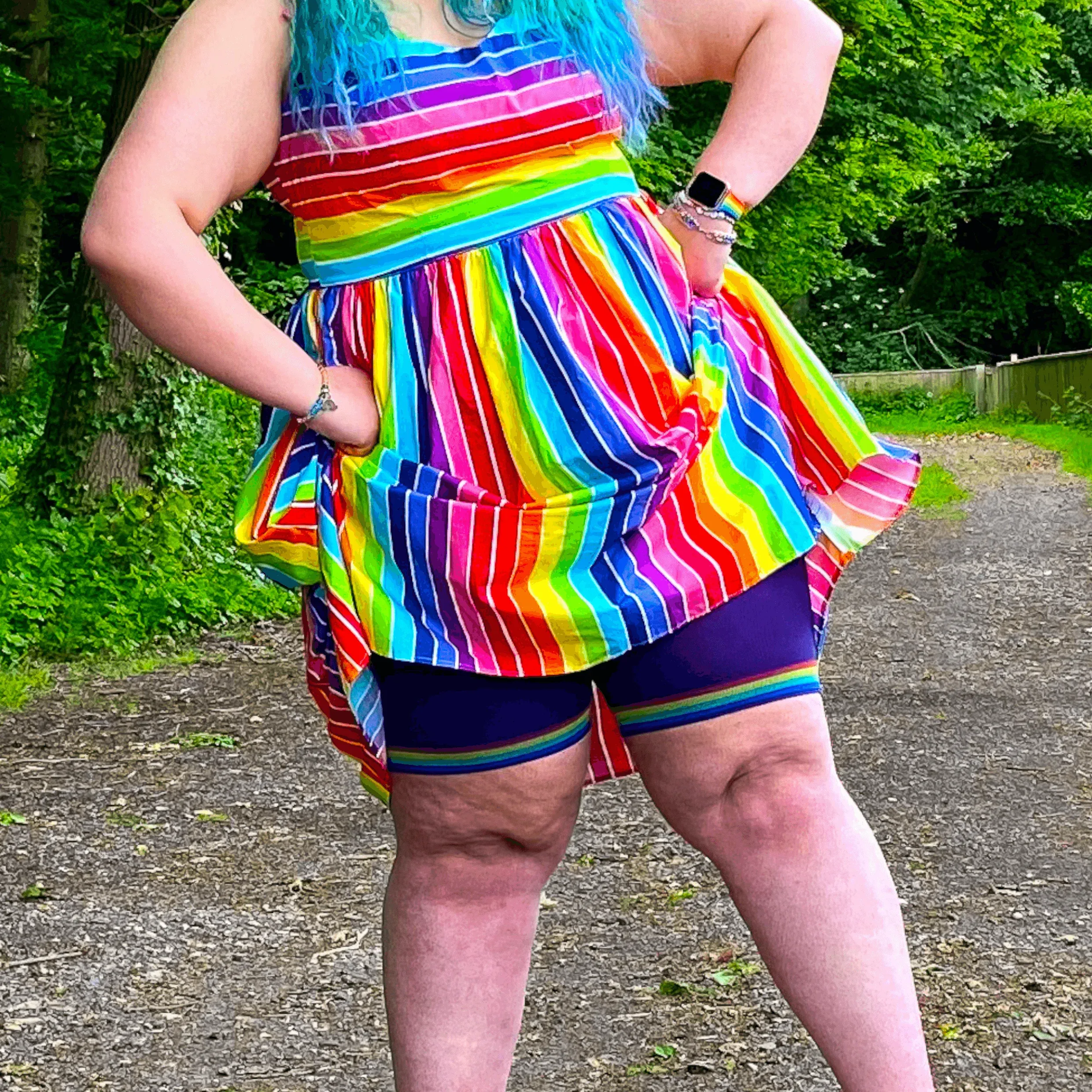 Stay Cool Chub Rub Shorts - Pride - Human Nature 28 Stay Cool Chub Rub Shorts - Pride - Human Nature