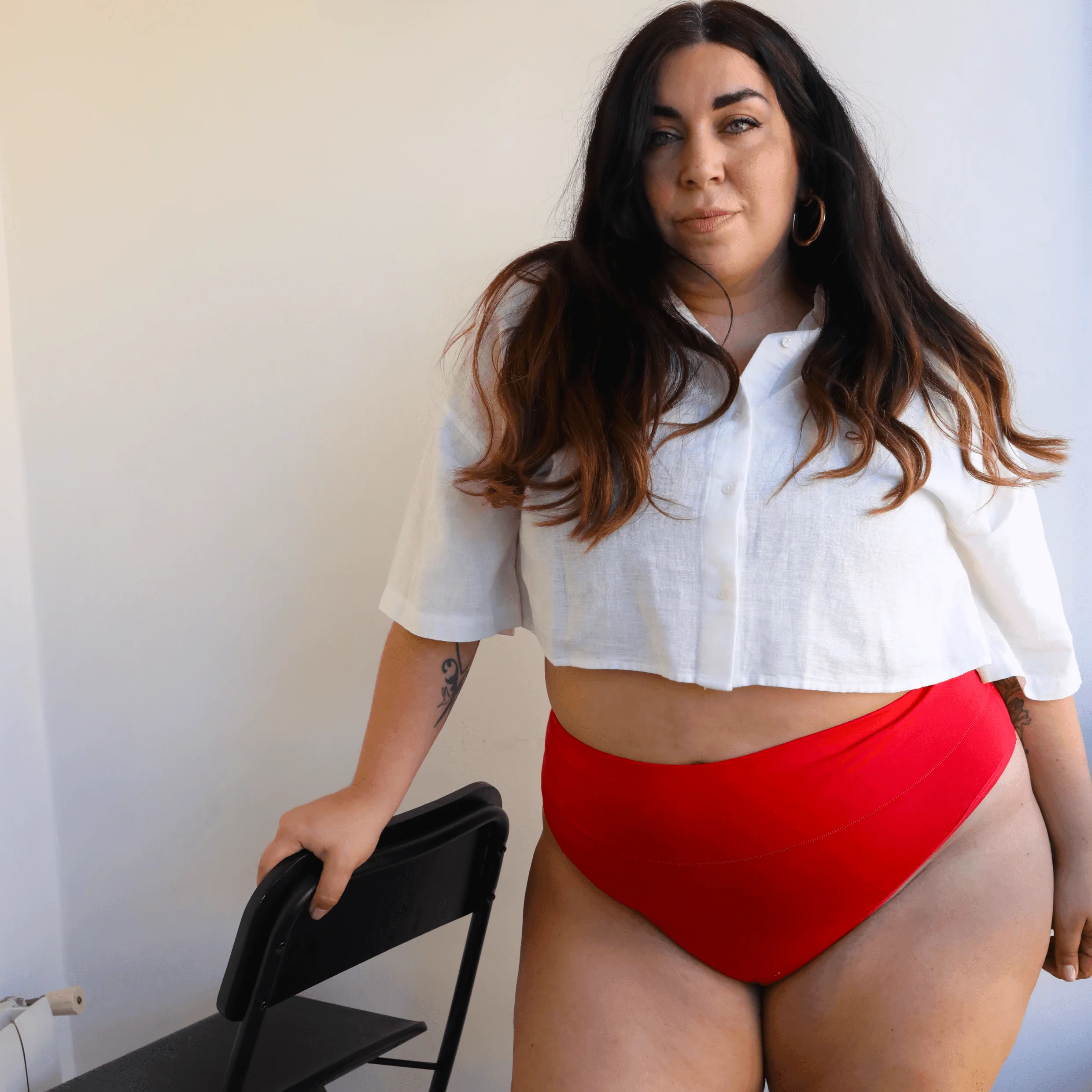 Organic Cotton Cheeky High Leg Panties - Lobster 12 Organic Cotton Cheeky High Leg Panties - Lobster