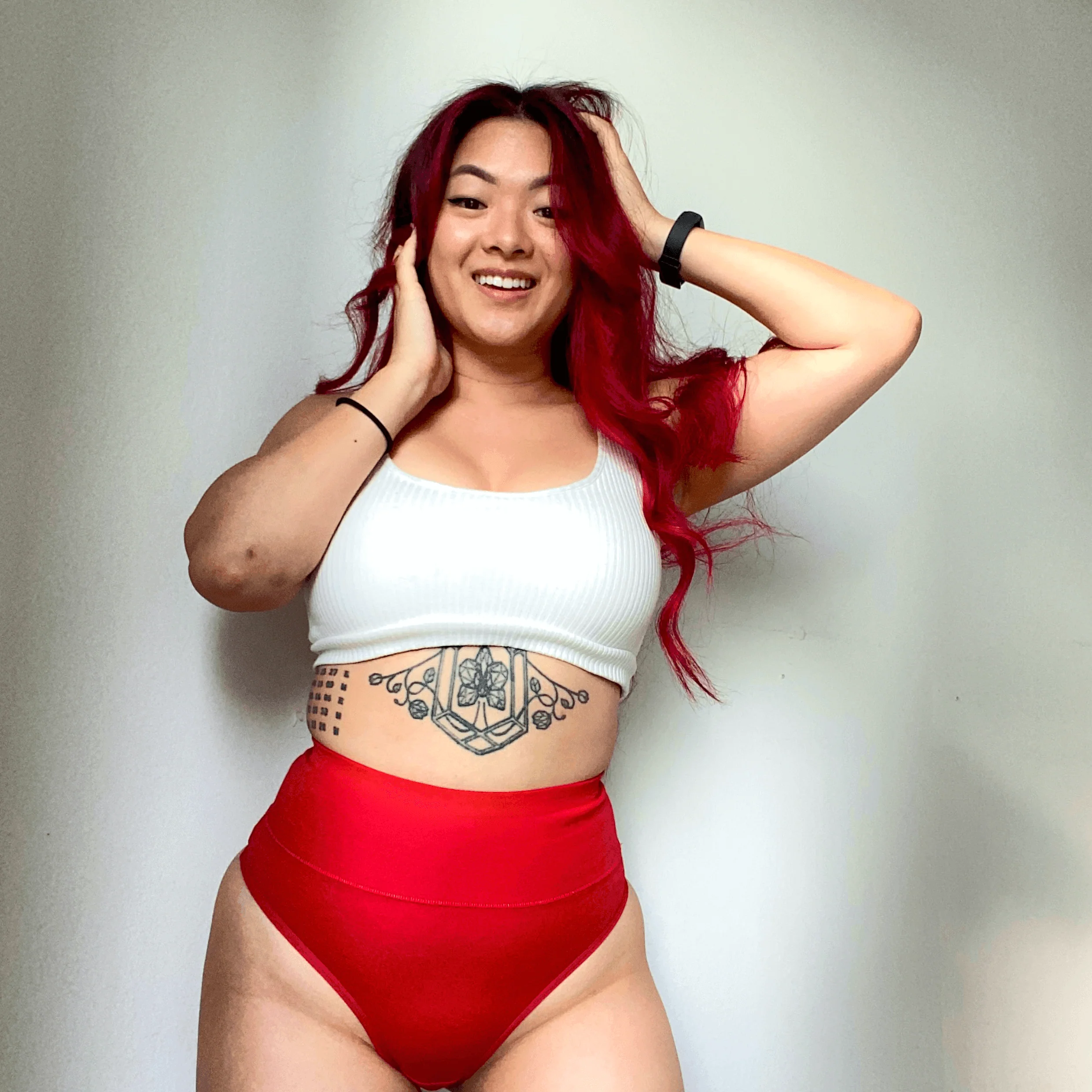 Organic Cotton Cheeky High Leg Panties - Lobster 10 Organic Cotton Cheeky High Leg Panties - Lobster