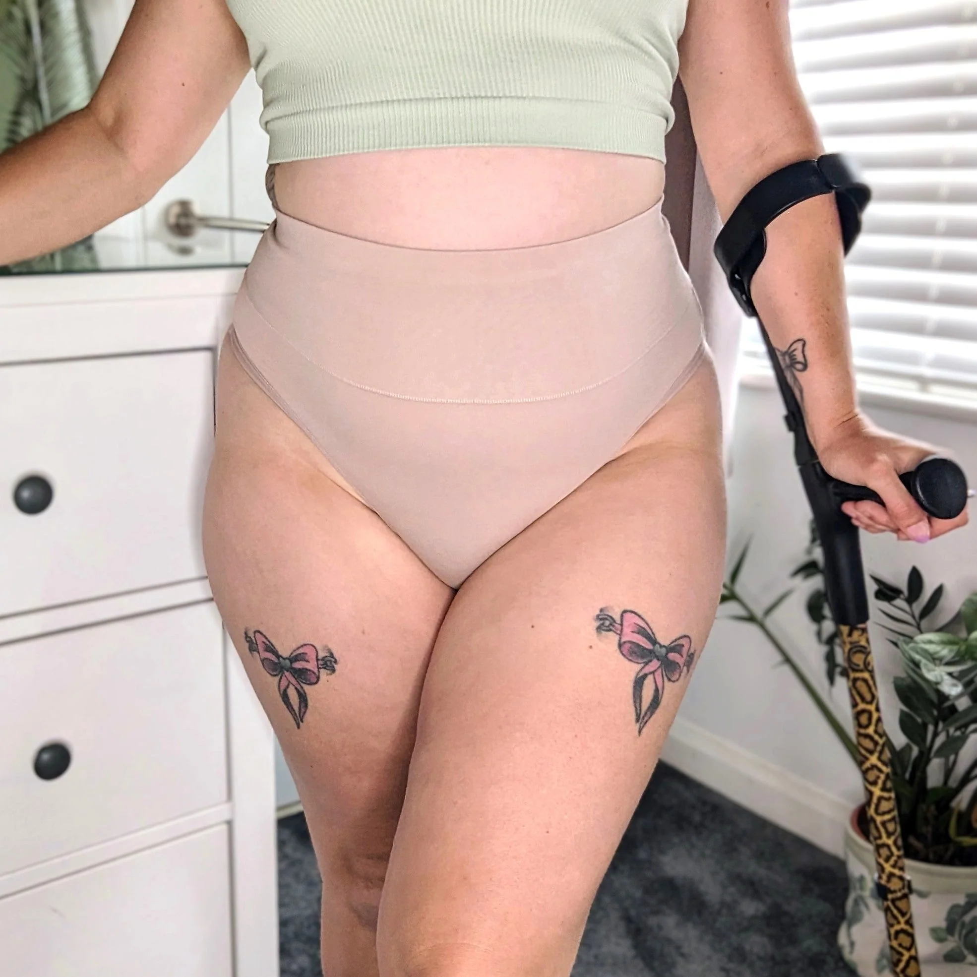 Organic Cotton Cheeky High Leg Panties - Milk Bottle 8 Organic Cotton Cheeky High Leg Panties - Milk Bottle