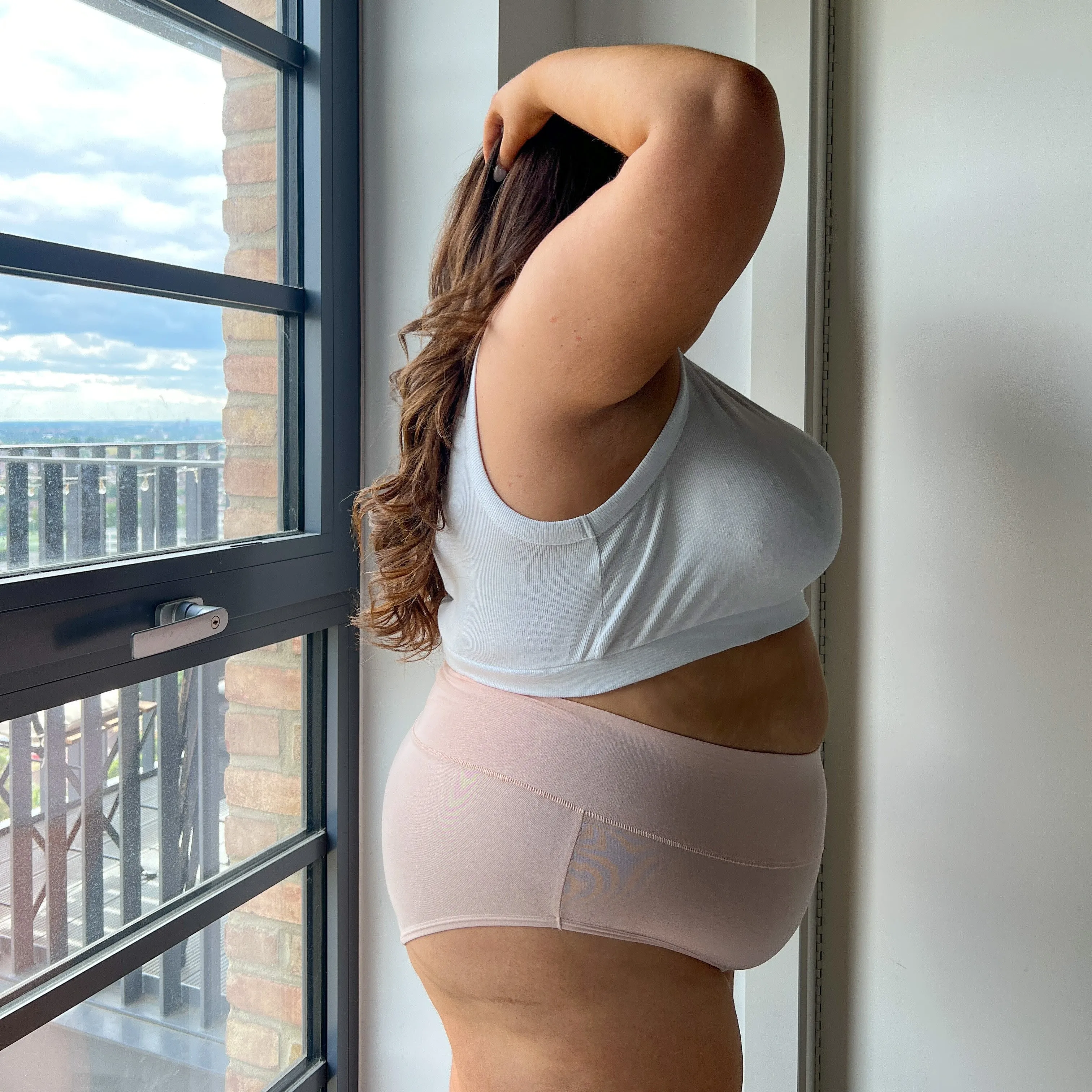 Organic Cotton Full Brief Panties - Ballet Pink 5 Organic Cotton Full Brief Panties - Ballet Pink