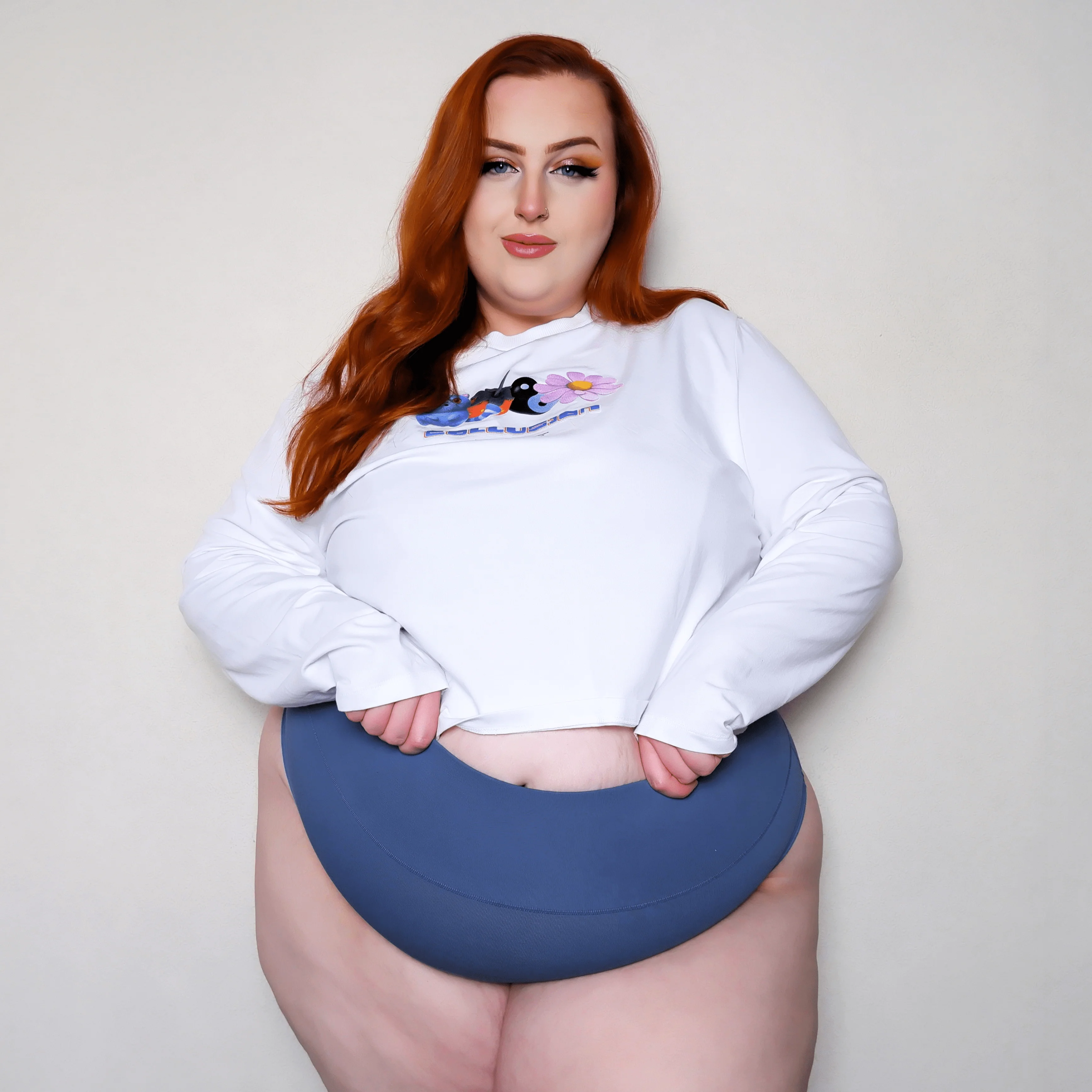Organic Cotton Cheeky High Leg Panties - Denim 6 Organic Cotton Cheeky High Leg Panties - Denim