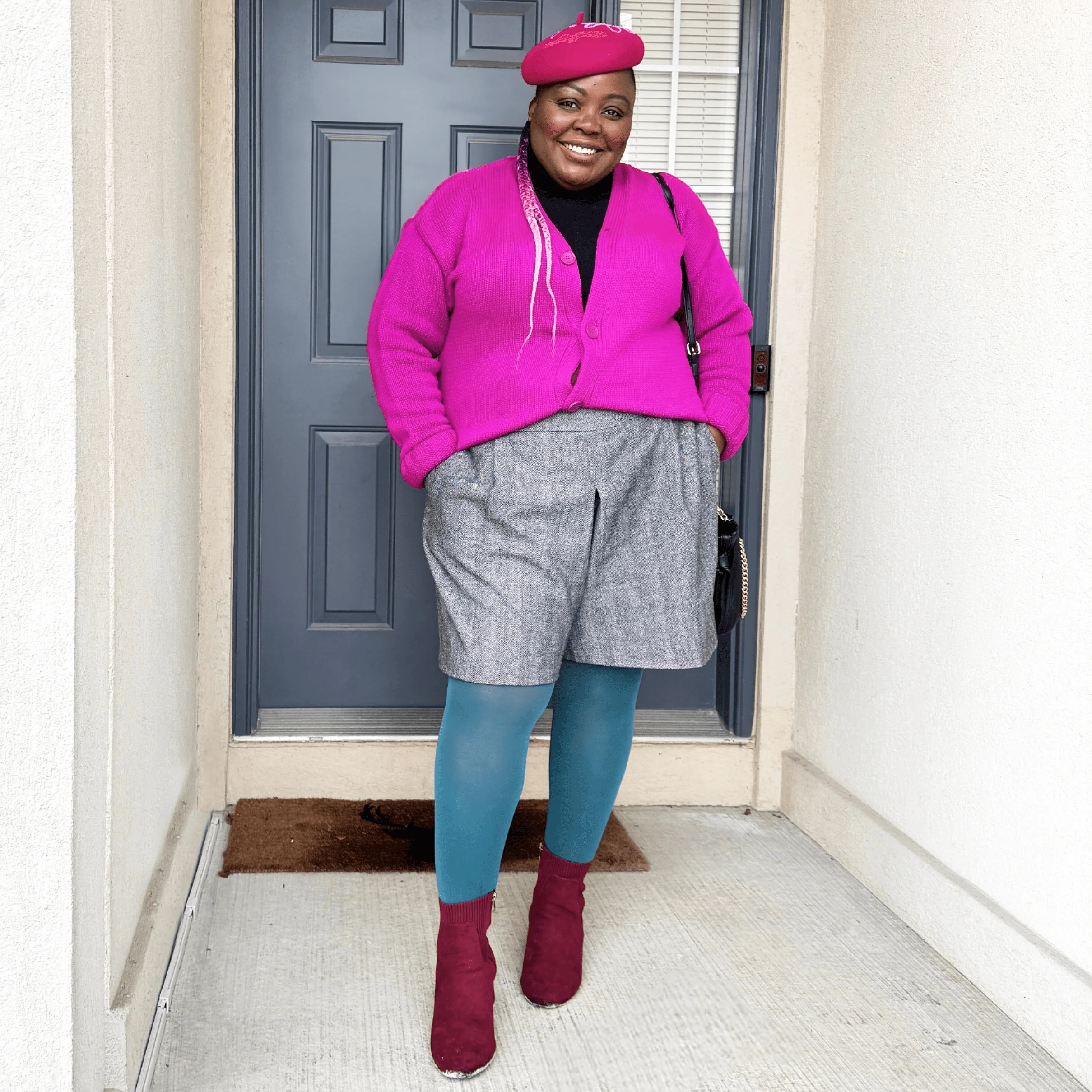 Semi-Opaque 50 Den Tights - Blueberry Muffin 5 Semi-Opaque 50 Den Tights - Blueberry Muffin