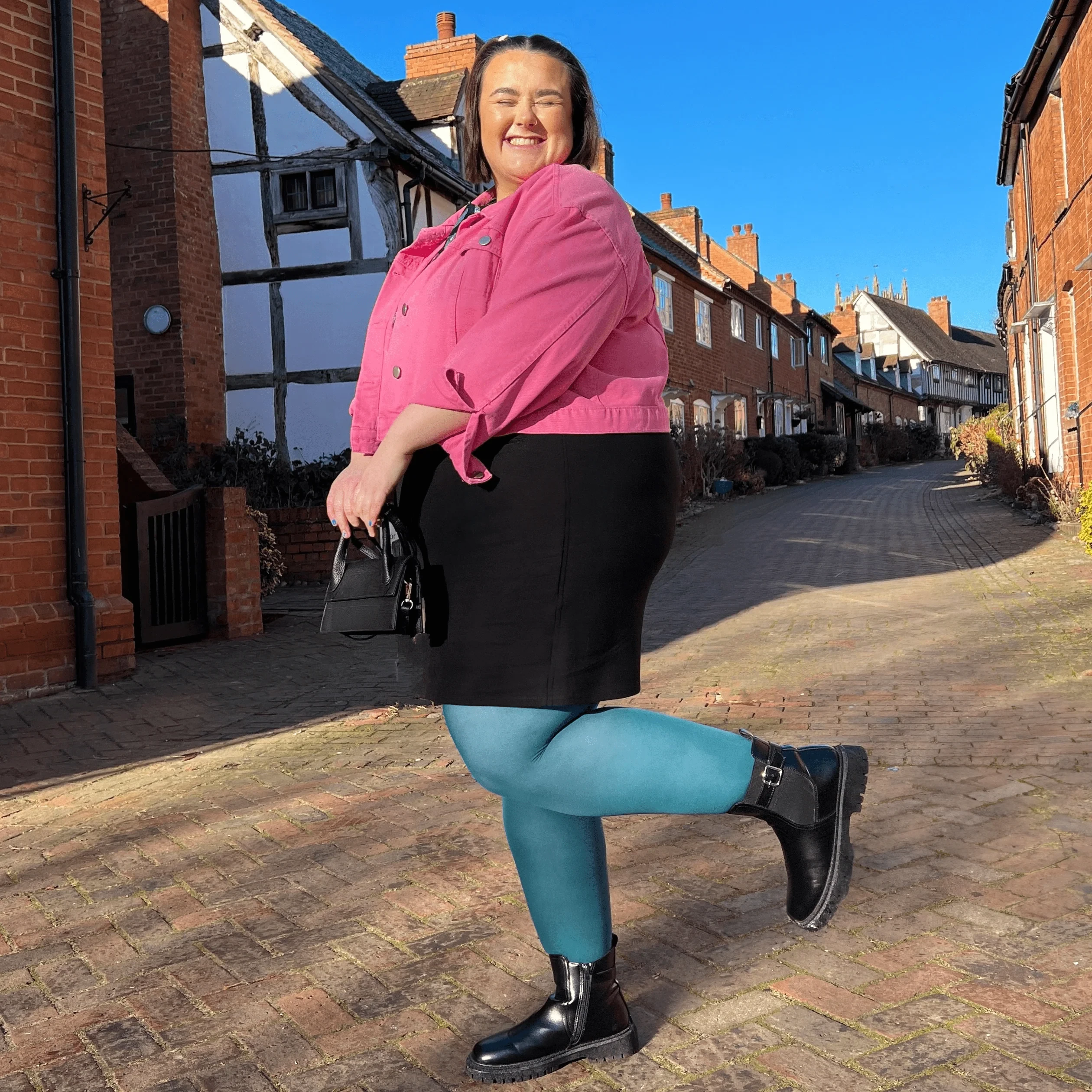 Semi-Opaque 50 Den Tights - Blueberry Muffin 7 Semi-Opaque 50 Den Tights - Blueberry Muffin