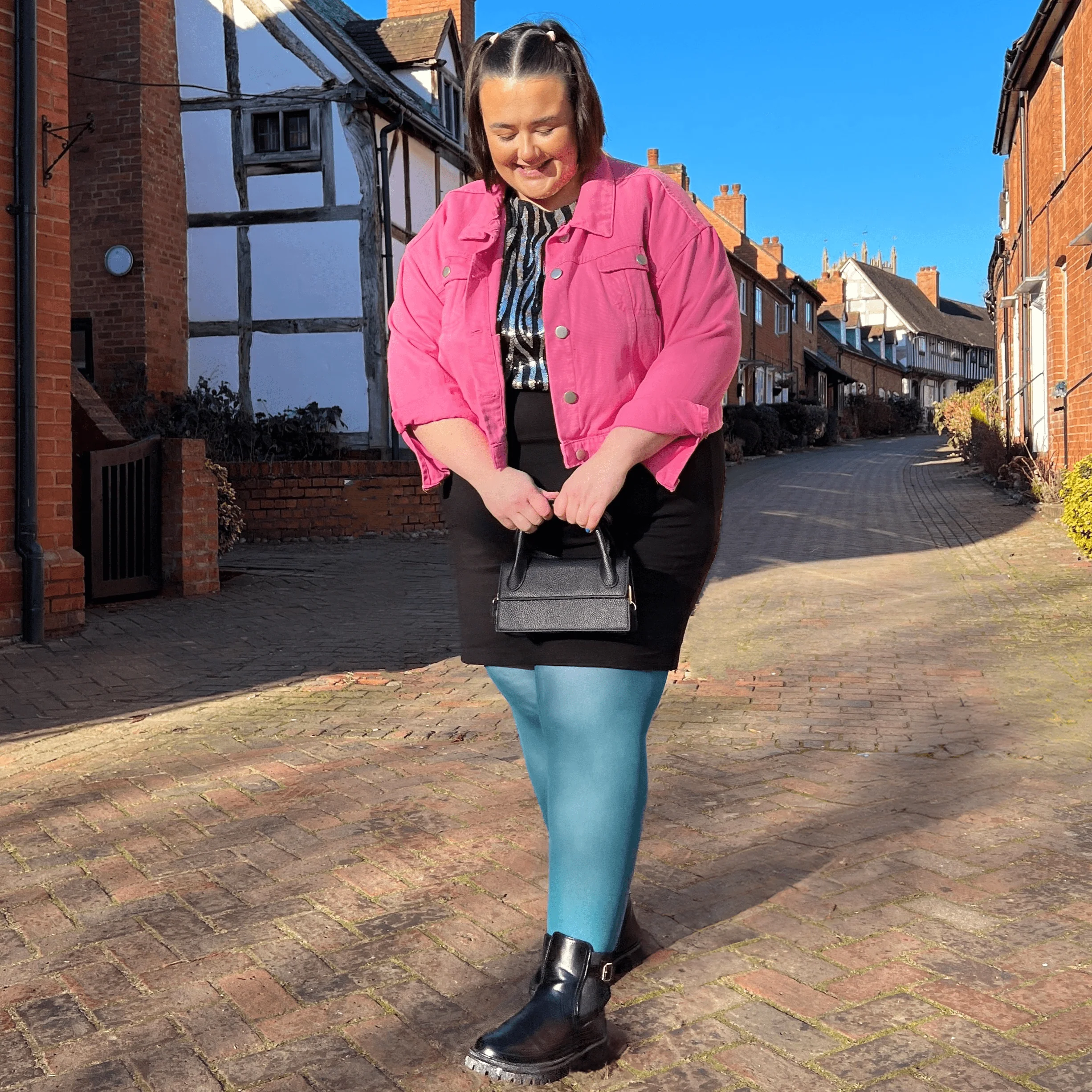 Semi-Opaque 50 Den Tights - Blueberry Muffin 9 Semi-Opaque 50 Den Tights - Blueberry Muffin