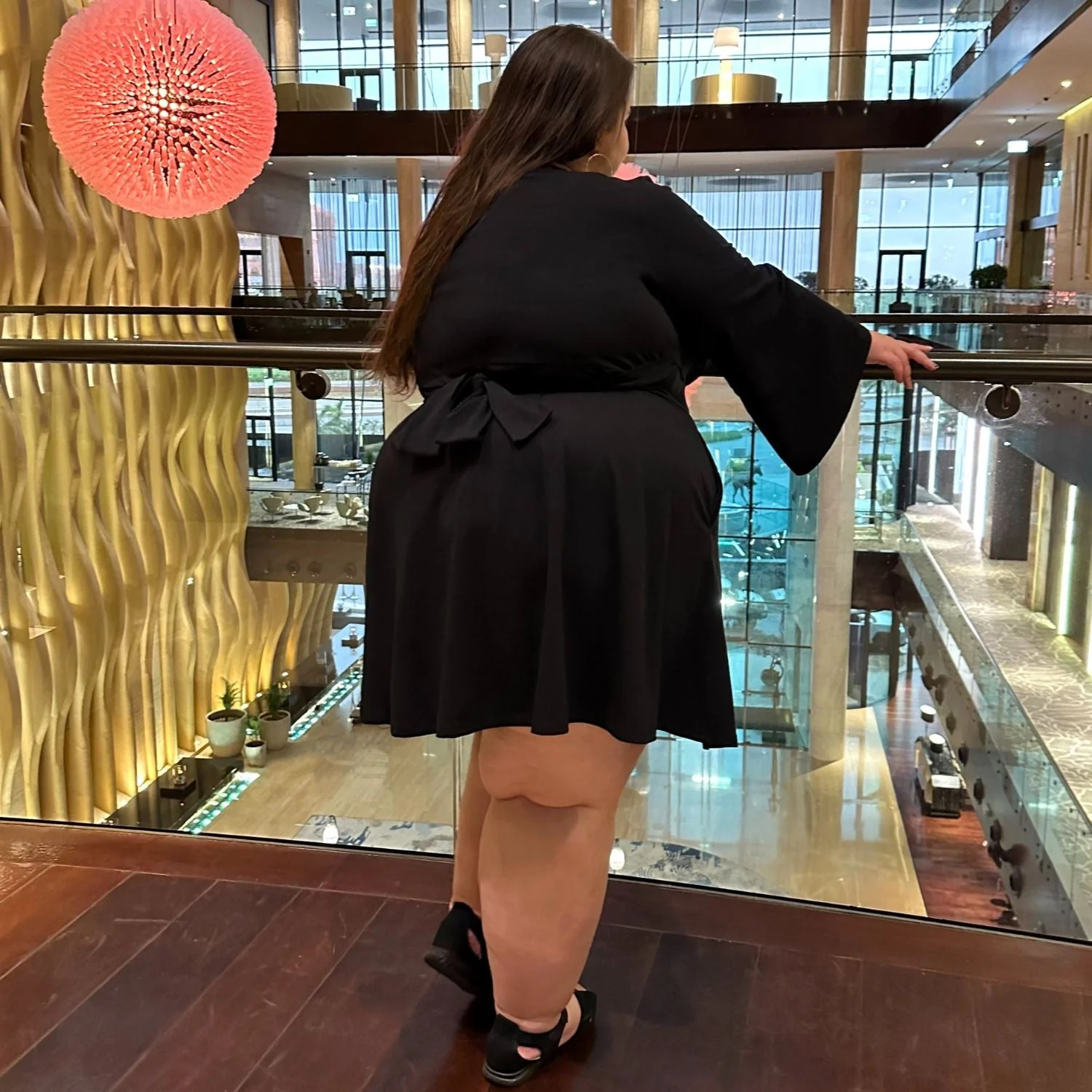 Bell Sleeve Mini Dress - Black 18 Bell Sleeve Mini Dress - Black