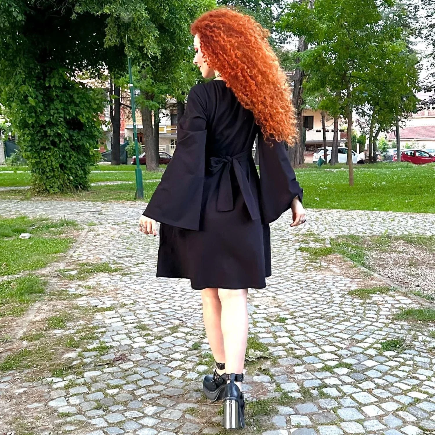 Bell Sleeve Mini Dress - Black 26 Bell Sleeve Mini Dress - Black