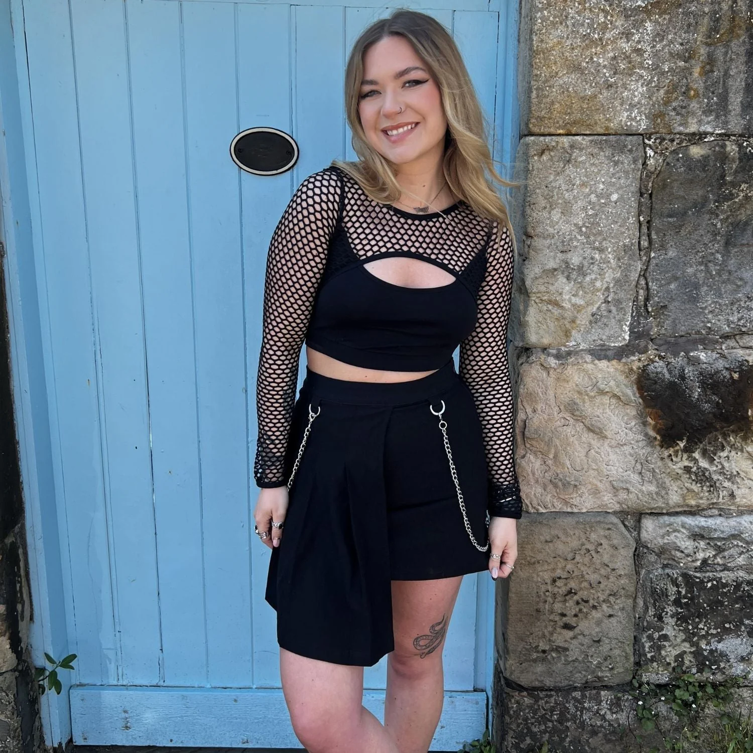 Fishnet Top - Alanis - Black 11 Fishnet Top - Alanis - Black