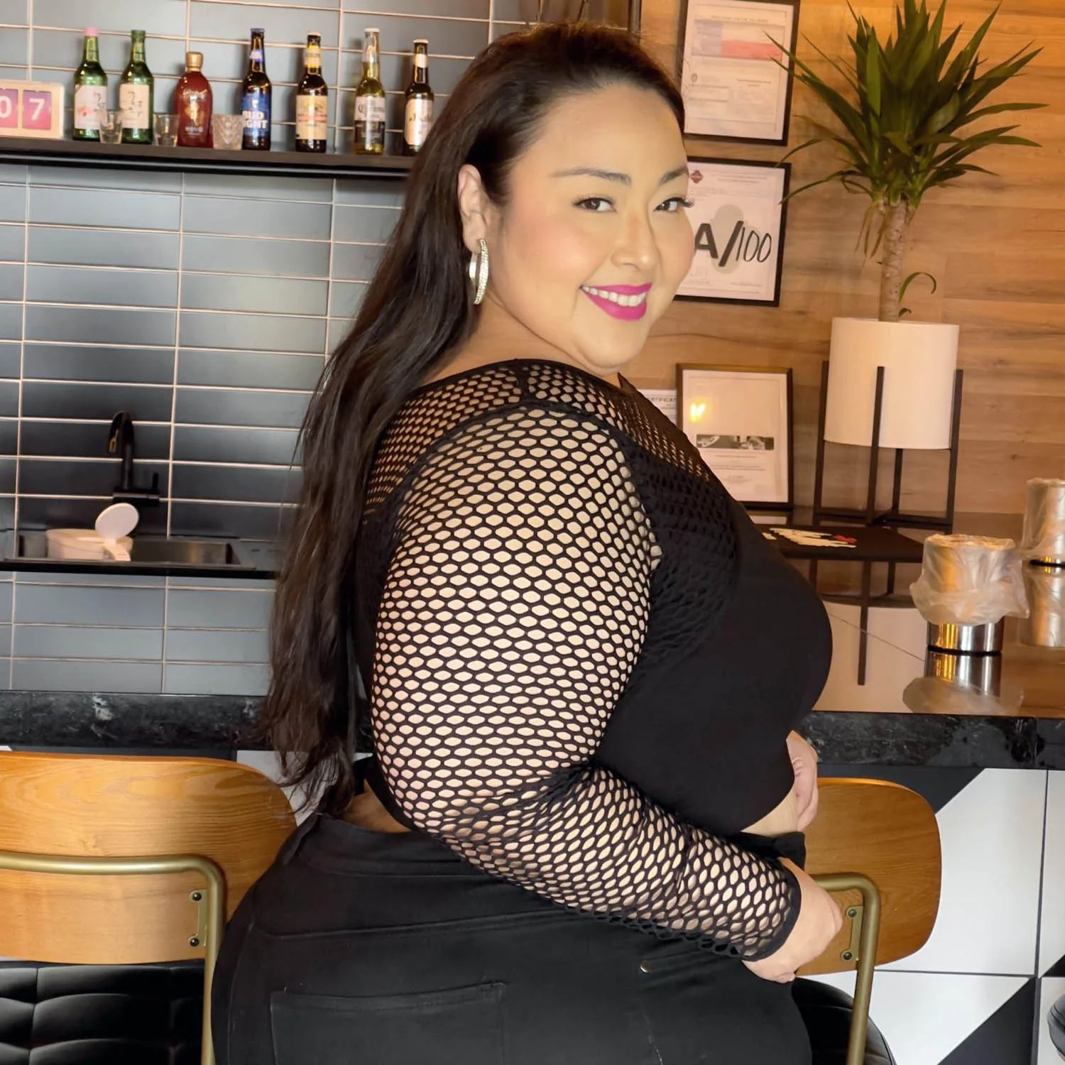 Fishnet Top - Alanis - Black 6 Fishnet Top - Alanis - Black