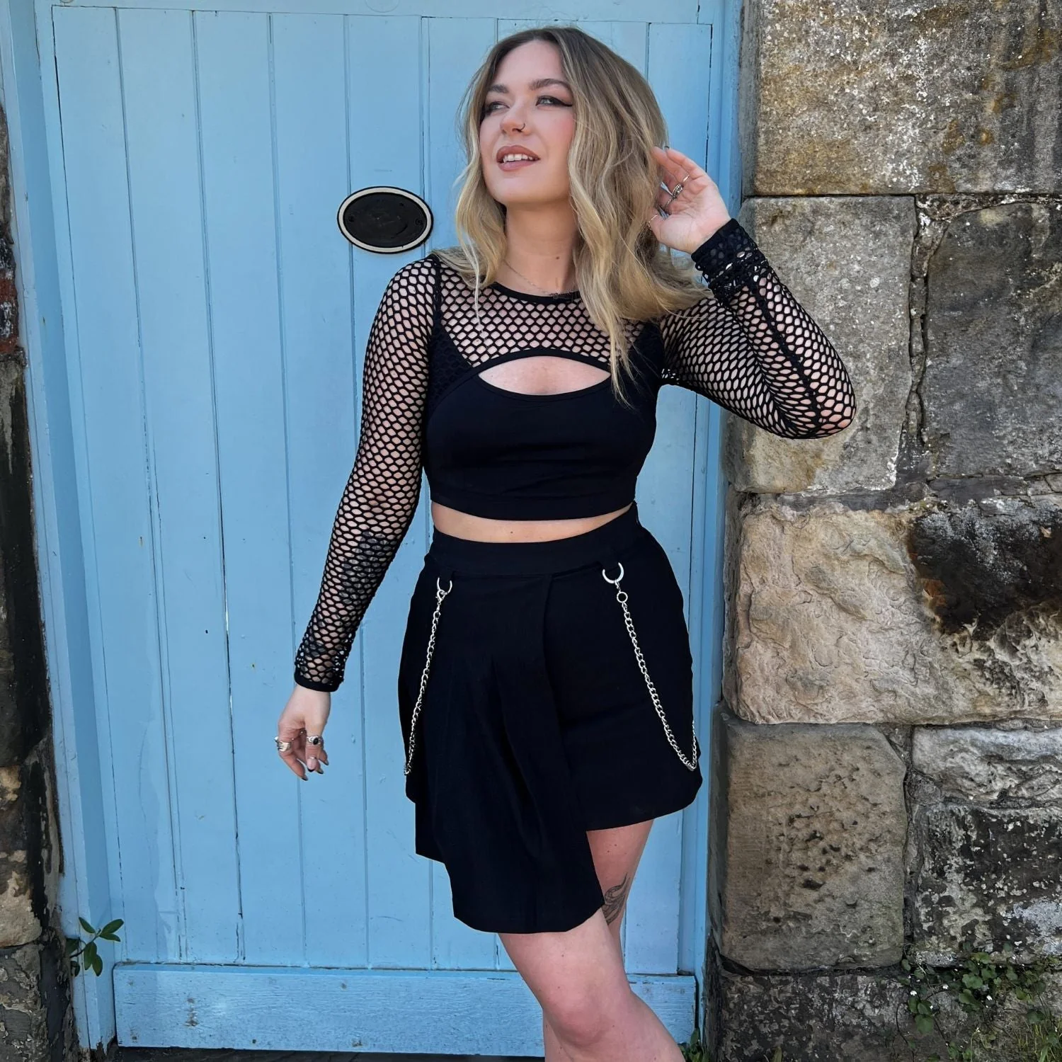 Fishnet Top - Alanis - Black 7 Fishnet Top - Alanis - Black