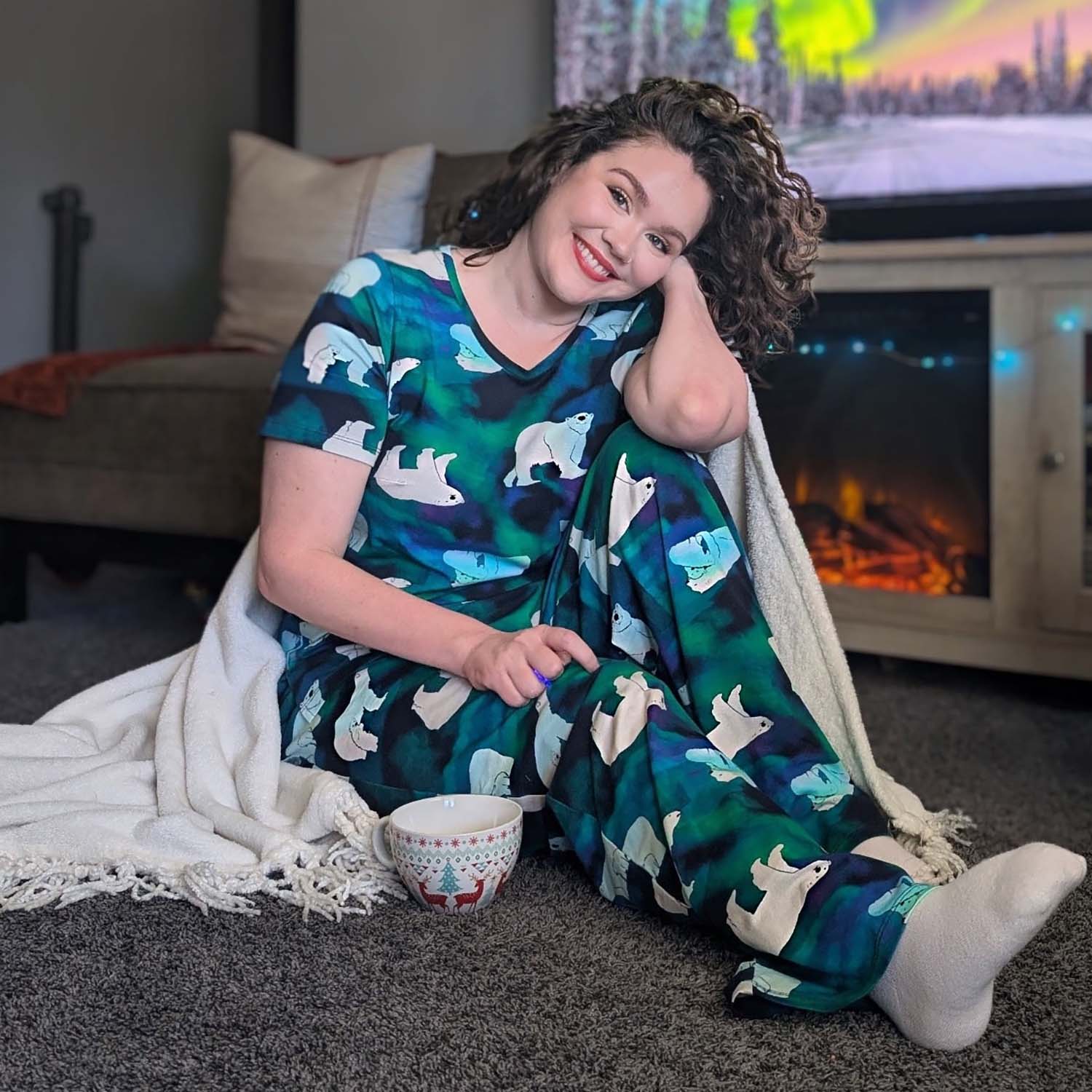 Organic Cotton PJ Bottoms - Polar Bears 3 Organic Cotton PJ Bottoms - Polar Bears