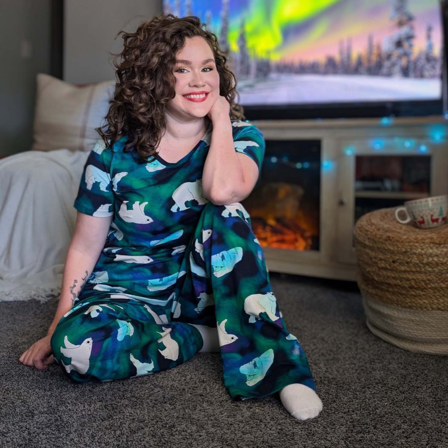 Organic Cotton PJ Bottoms - Polar Bears 8 Organic Cotton PJ Bottoms - Polar Bears