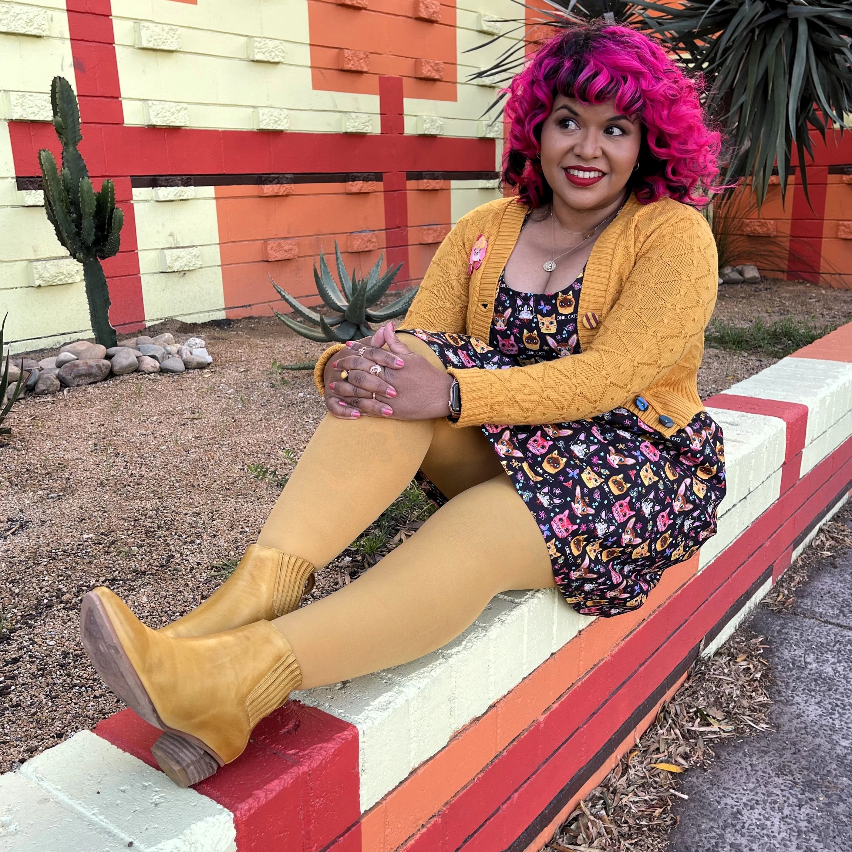 Opaque 80 Den Tights - Colonel Mustard 15 Opaque 80 Den Tights - Colonel Mustard