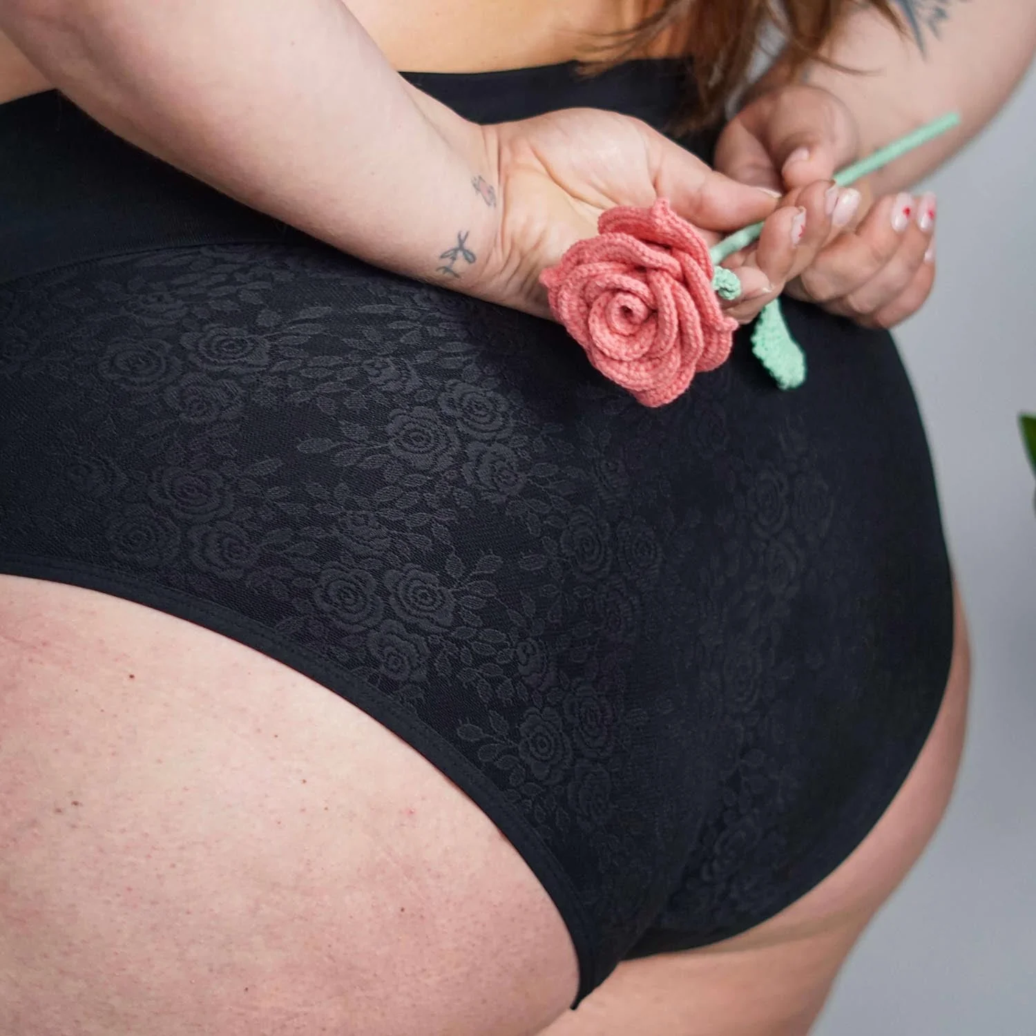 Organic Cotton Lacey Full Brief Panties
