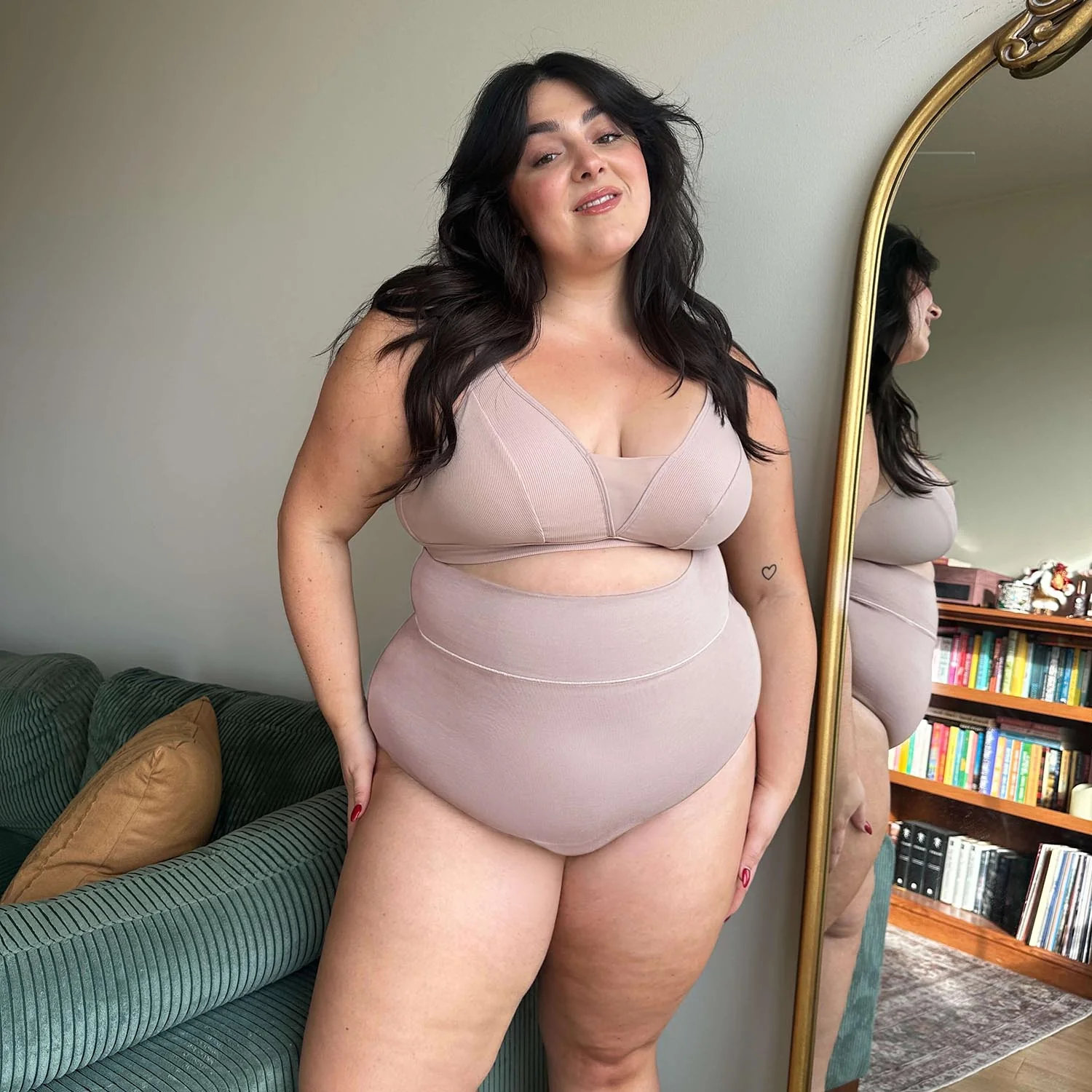 Organic Cotton Super High Waist Panties - Milk Bottle
