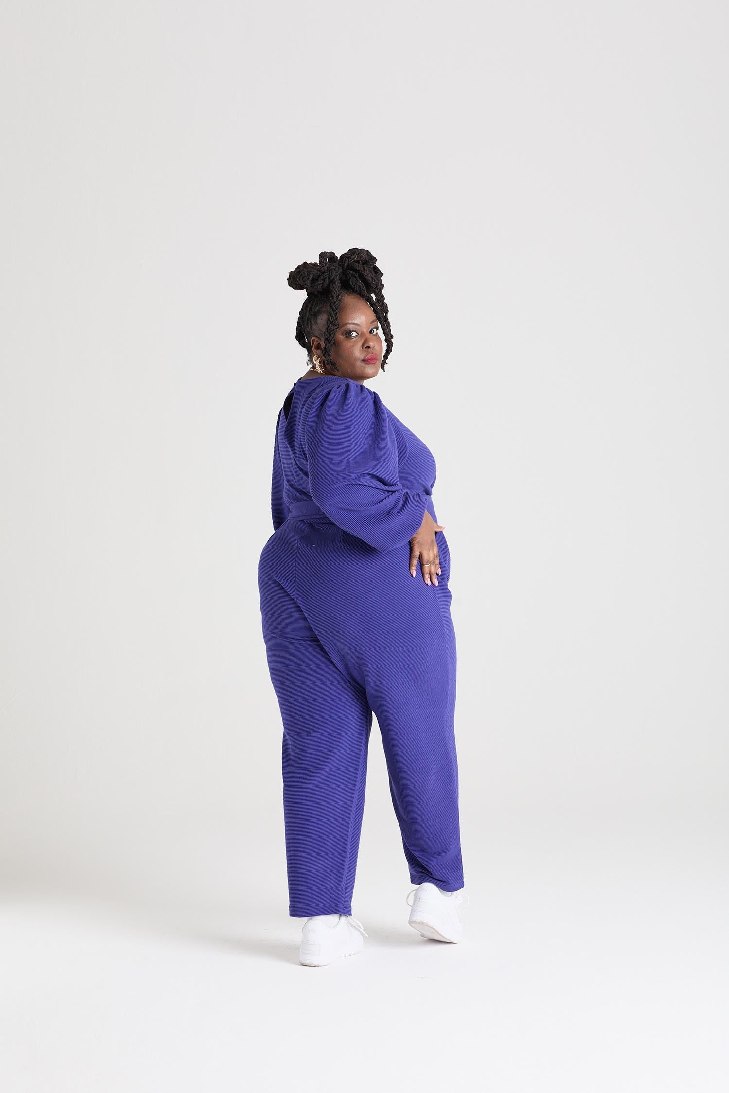 Ottoman Long Sleeve Wrap Jumpsuit - Aretha 15 Ottoman Long Sleeve Wrap Jumpsuit - Aretha