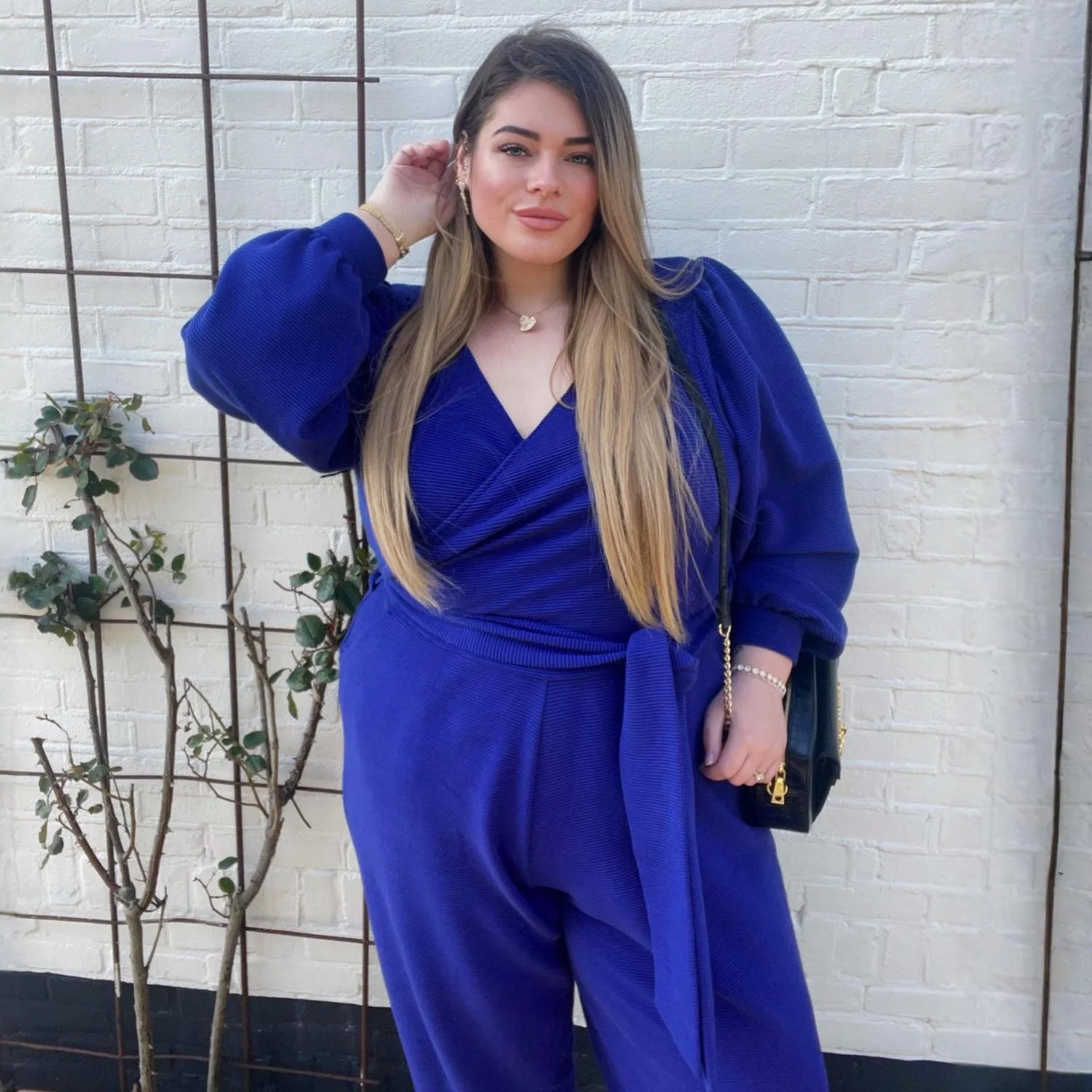 Ottoman Long Sleeve Wrap Jumpsuit - Aretha 7 Ottoman Long Sleeve Wrap Jumpsuit - Aretha