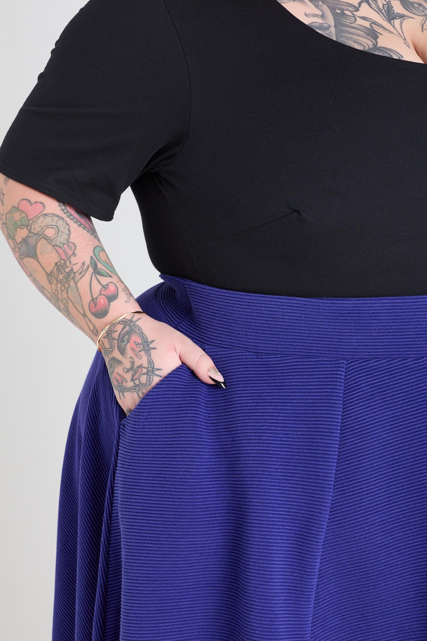 Ottoman Flare Skirt - Aretha 4 Ottoman Flare Skirt - Aretha