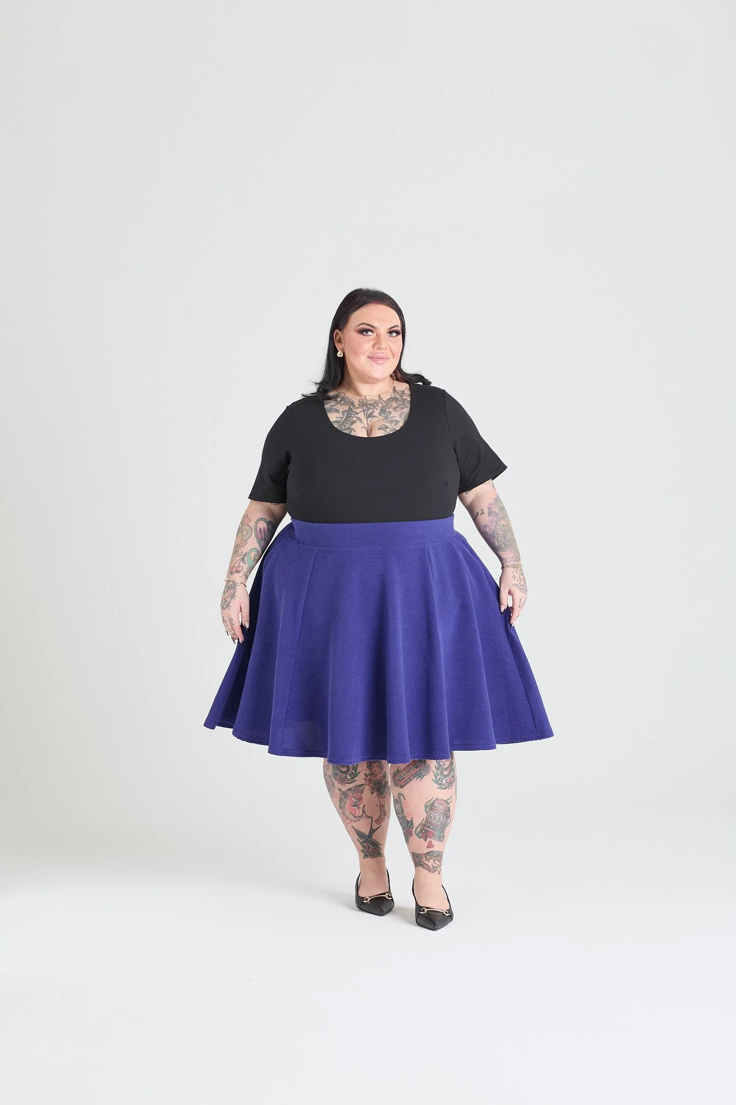 Ottoman Flare Skirt - Aretha 6 Ottoman Flare Skirt - Aretha
