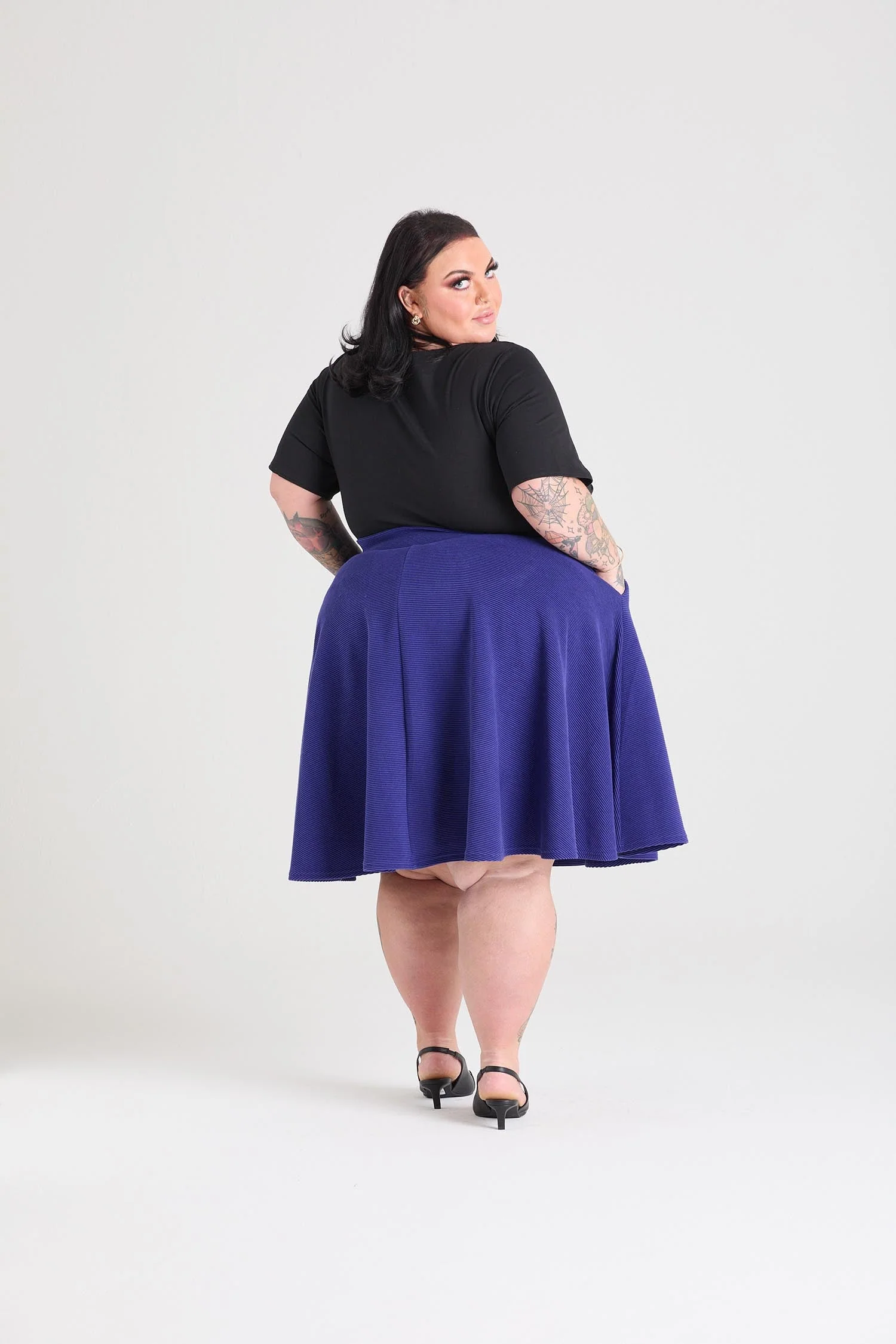 Ottoman Flare Skirt - Aretha 8 Ottoman Flare Skirt - Aretha