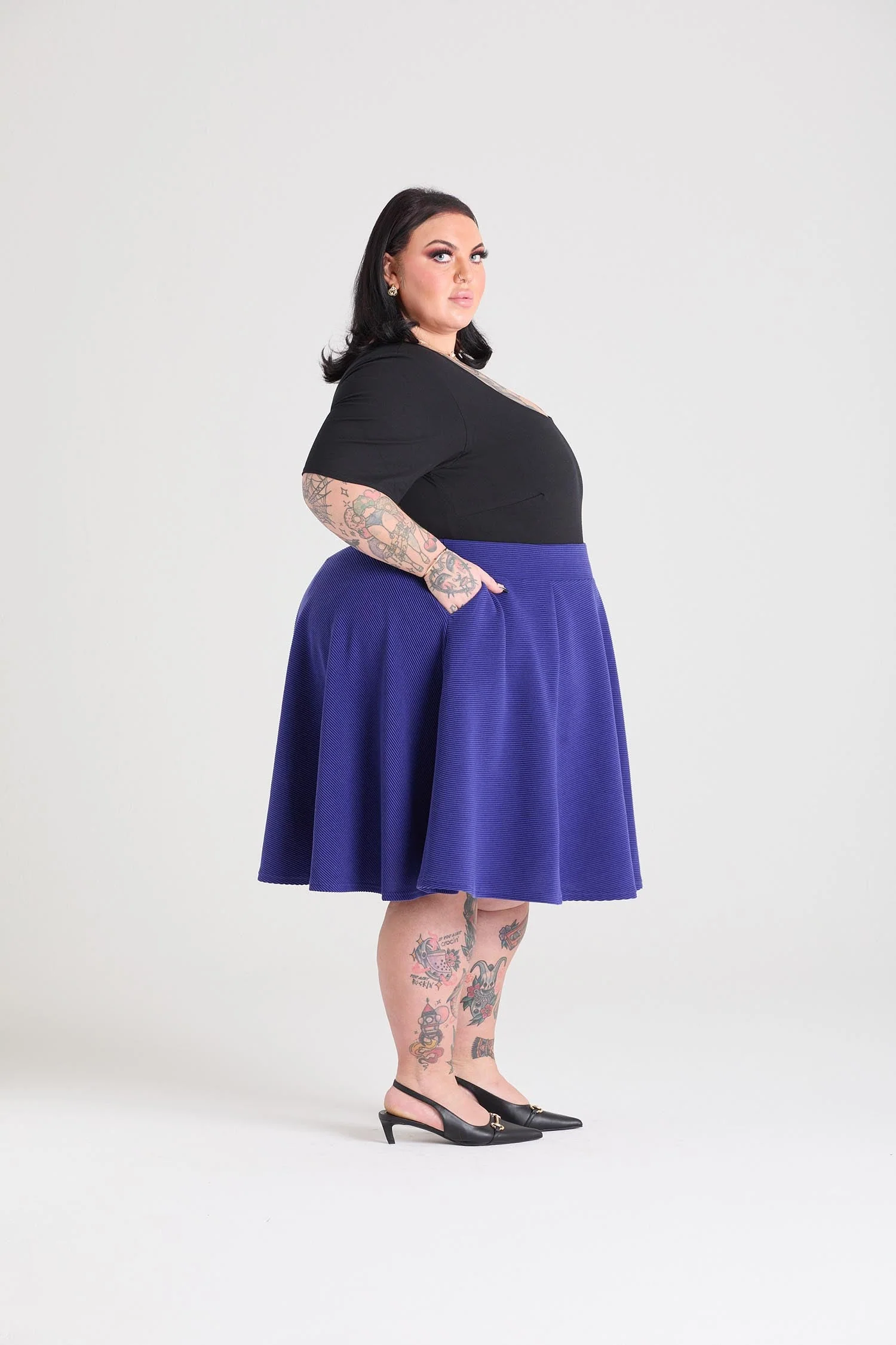Ottoman Flare Skirt - Aretha 10 Ottoman Flare Skirt - Aretha