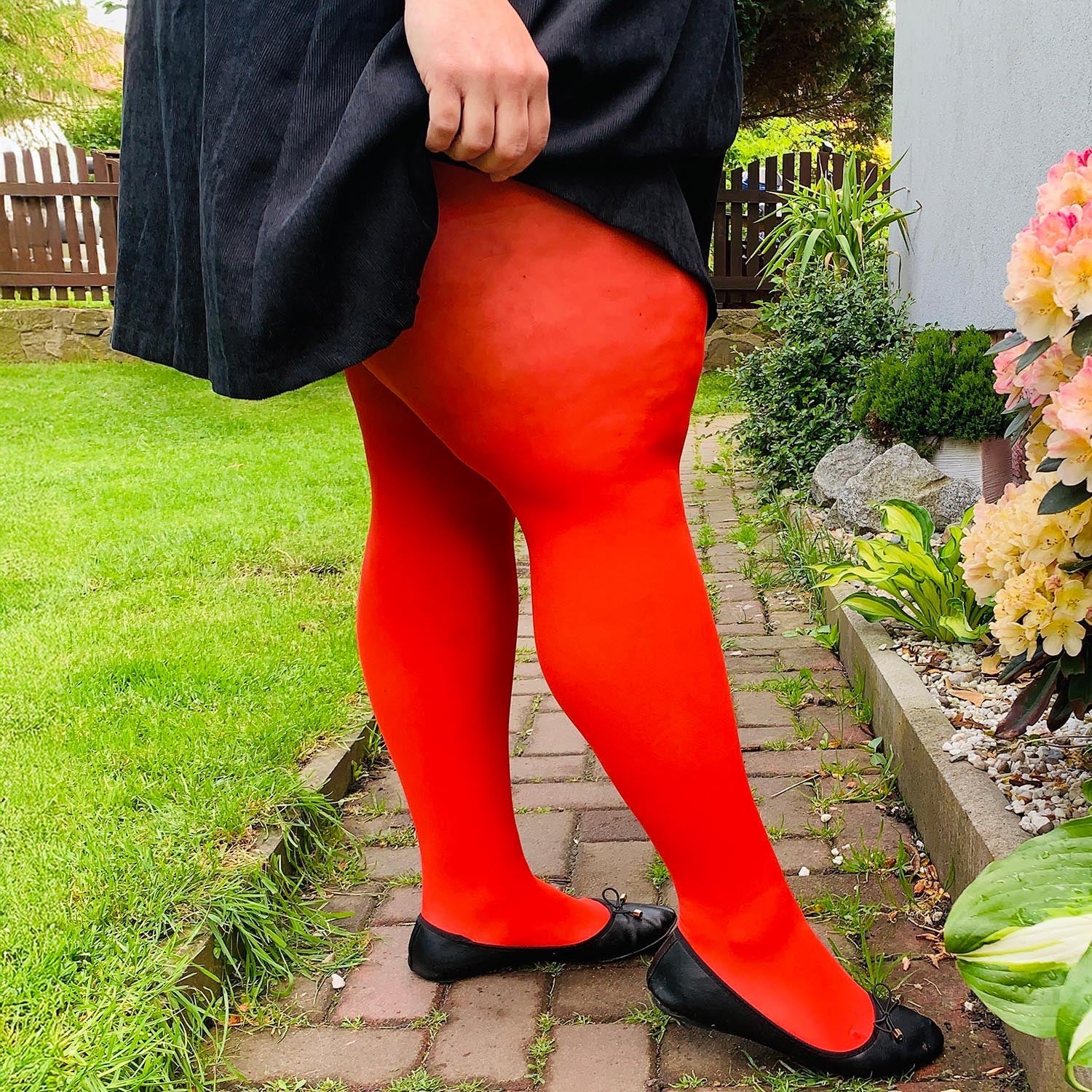 Semi-Opaque 50 Den Tights - Sangria 5 Semi-Opaque 50 Den Tights - Sangria