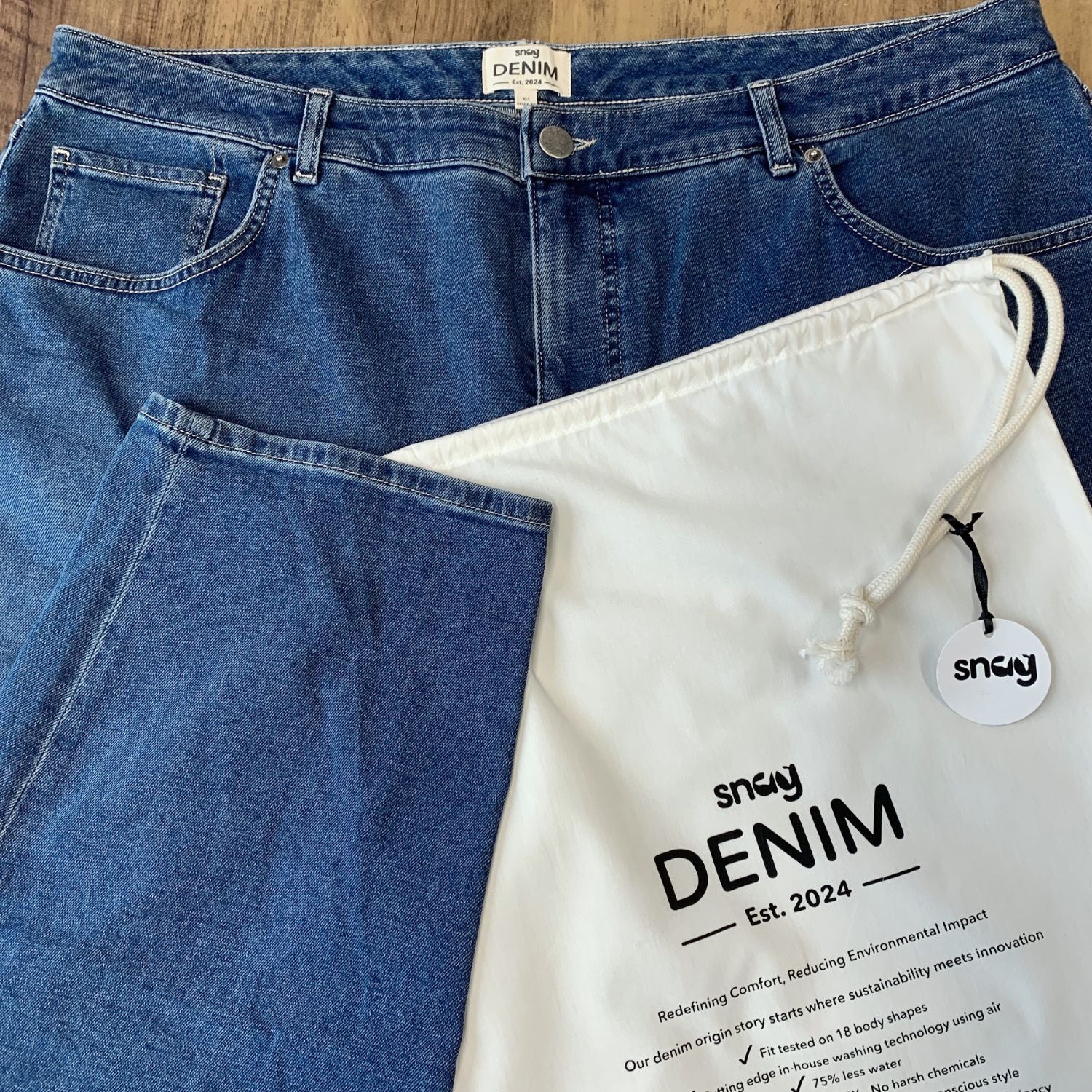 Organic Mom Jeans - Atlantic 22 Organic Mom Jeans - Atlantic