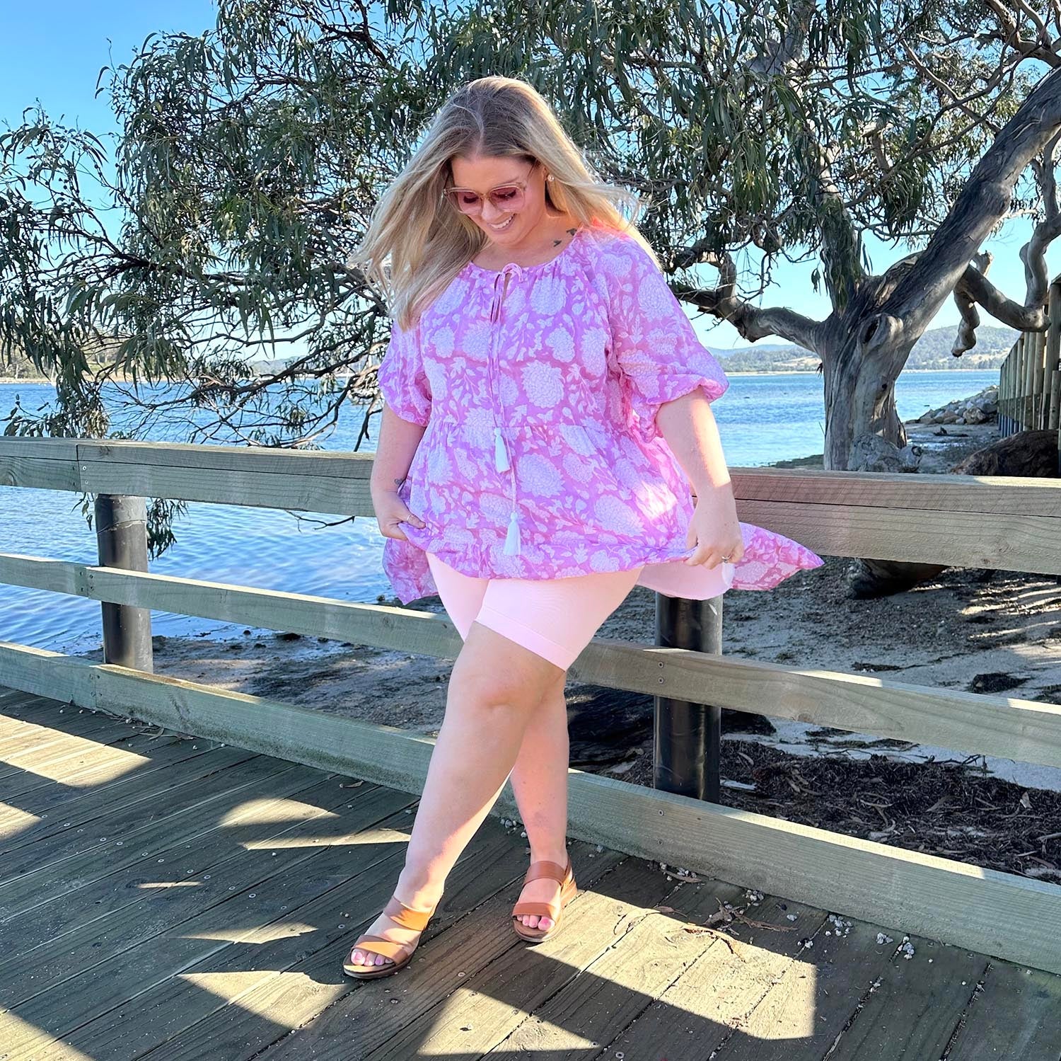 Stay Cool Chub Rub Shorts - PÃ©tale de Rose