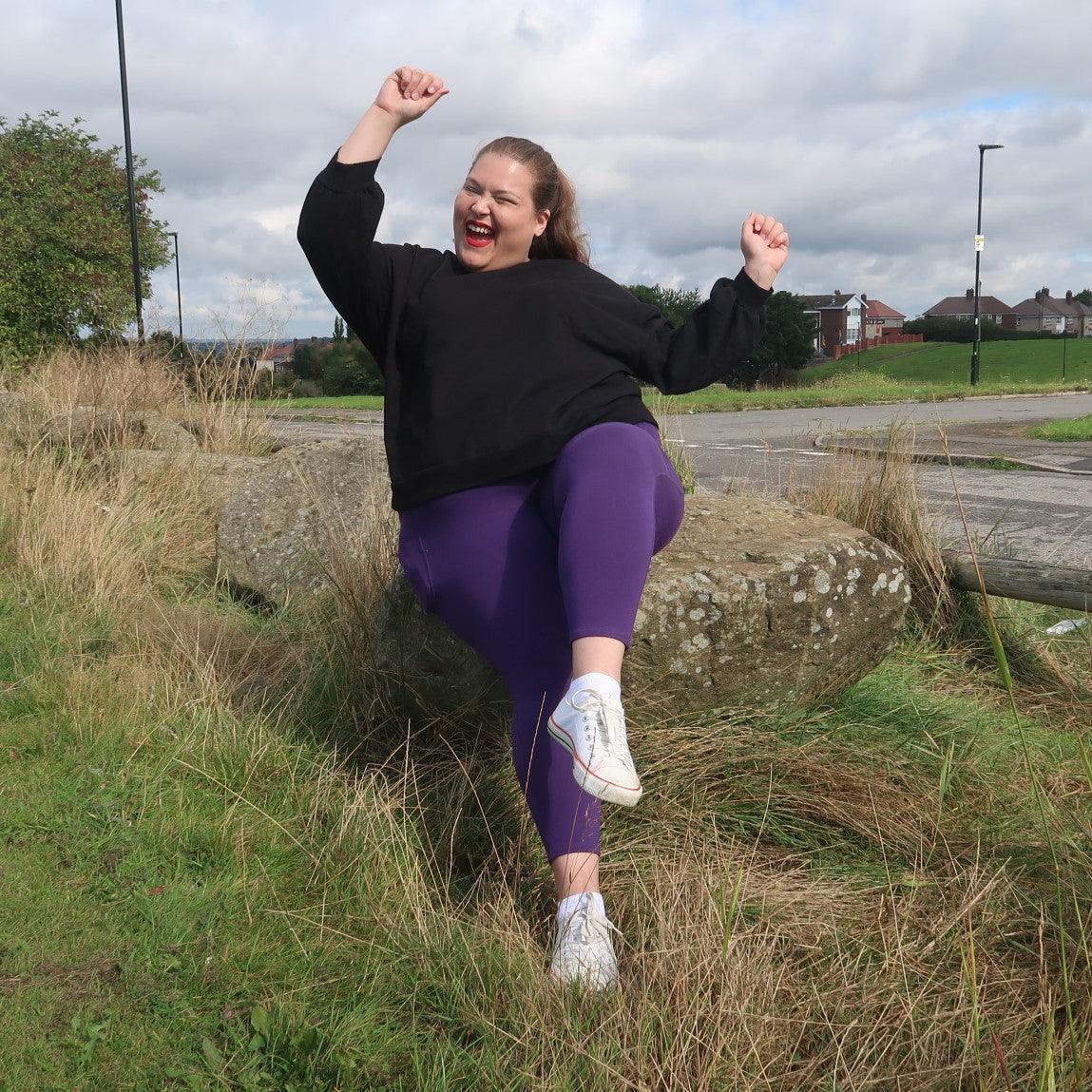 Squat Proof Short Leggings - Suffragette Purple 11 Squat Proof Short Leggings - Suffragette Purple