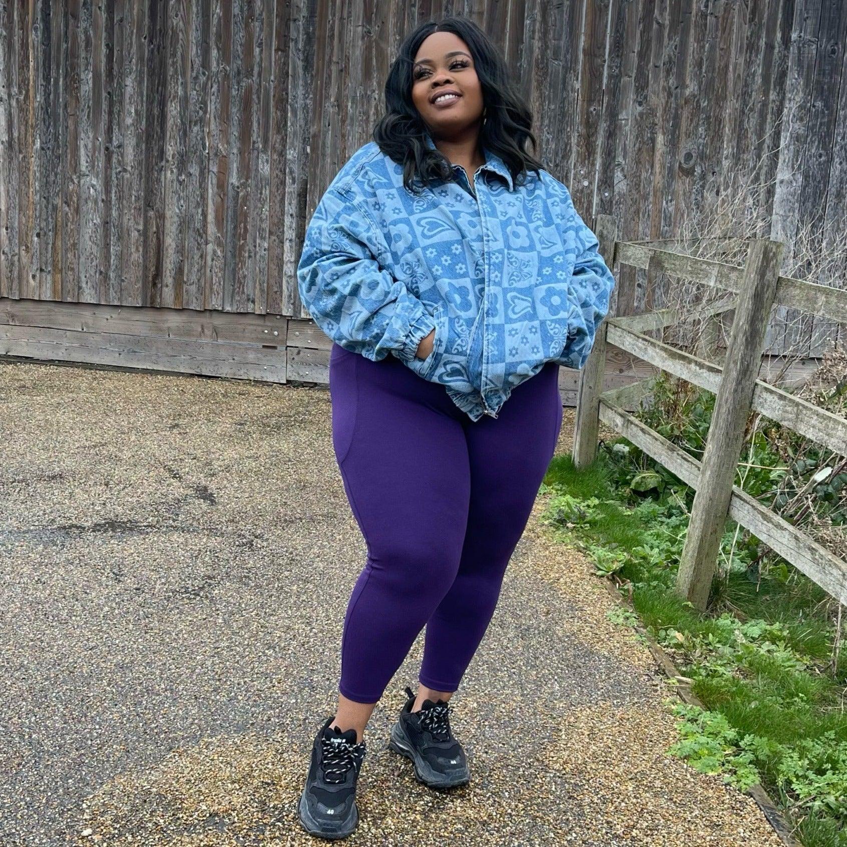 Squat Proof Short Leggings - Suffragette Purple 13 Squat Proof Short Leggings - Suffragette Purple