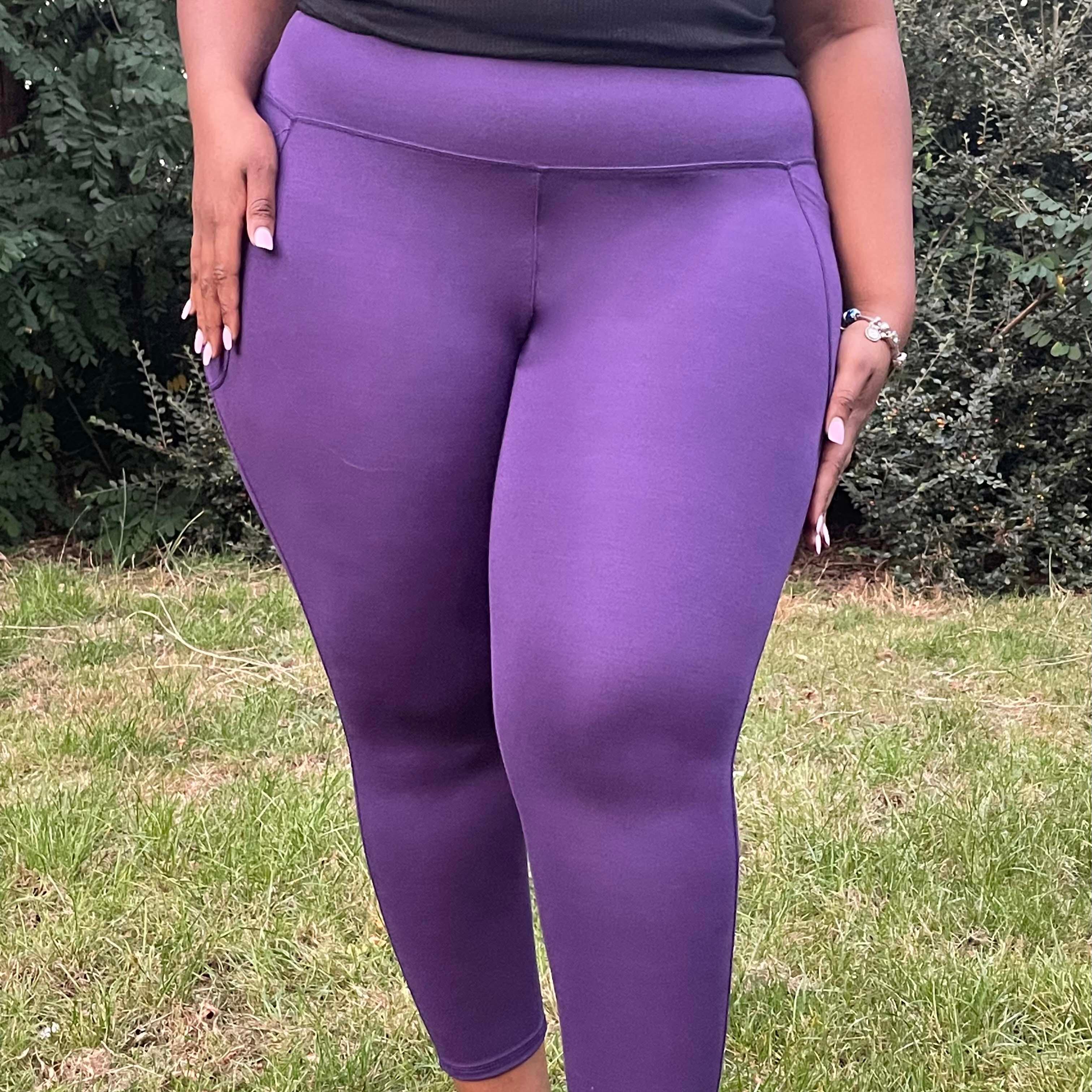 Squat Proof Short Leggings - Suffragette Purple 6 Squat Proof Short Leggings - Suffragette Purple