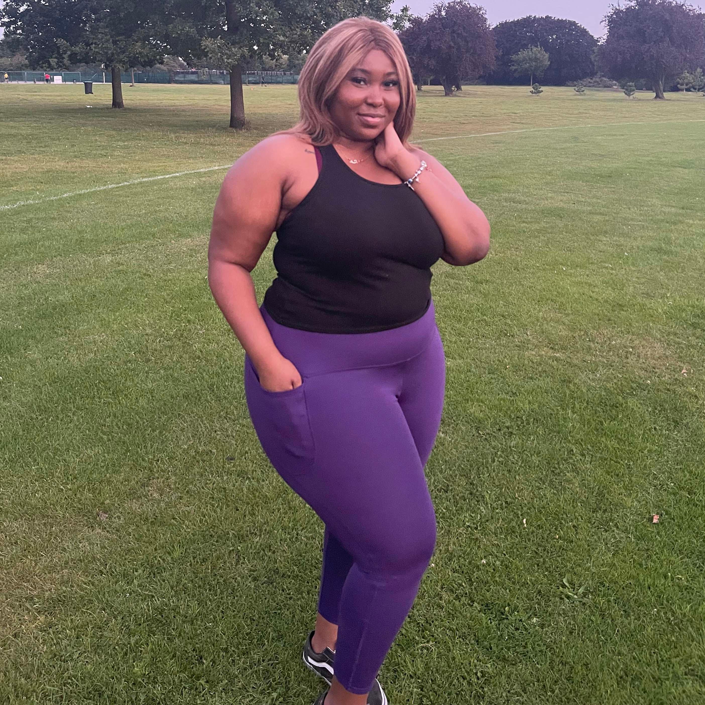 Squat Proof Short Leggings - Suffragette Purple 9 Squat Proof Short Leggings - Suffragette Purple