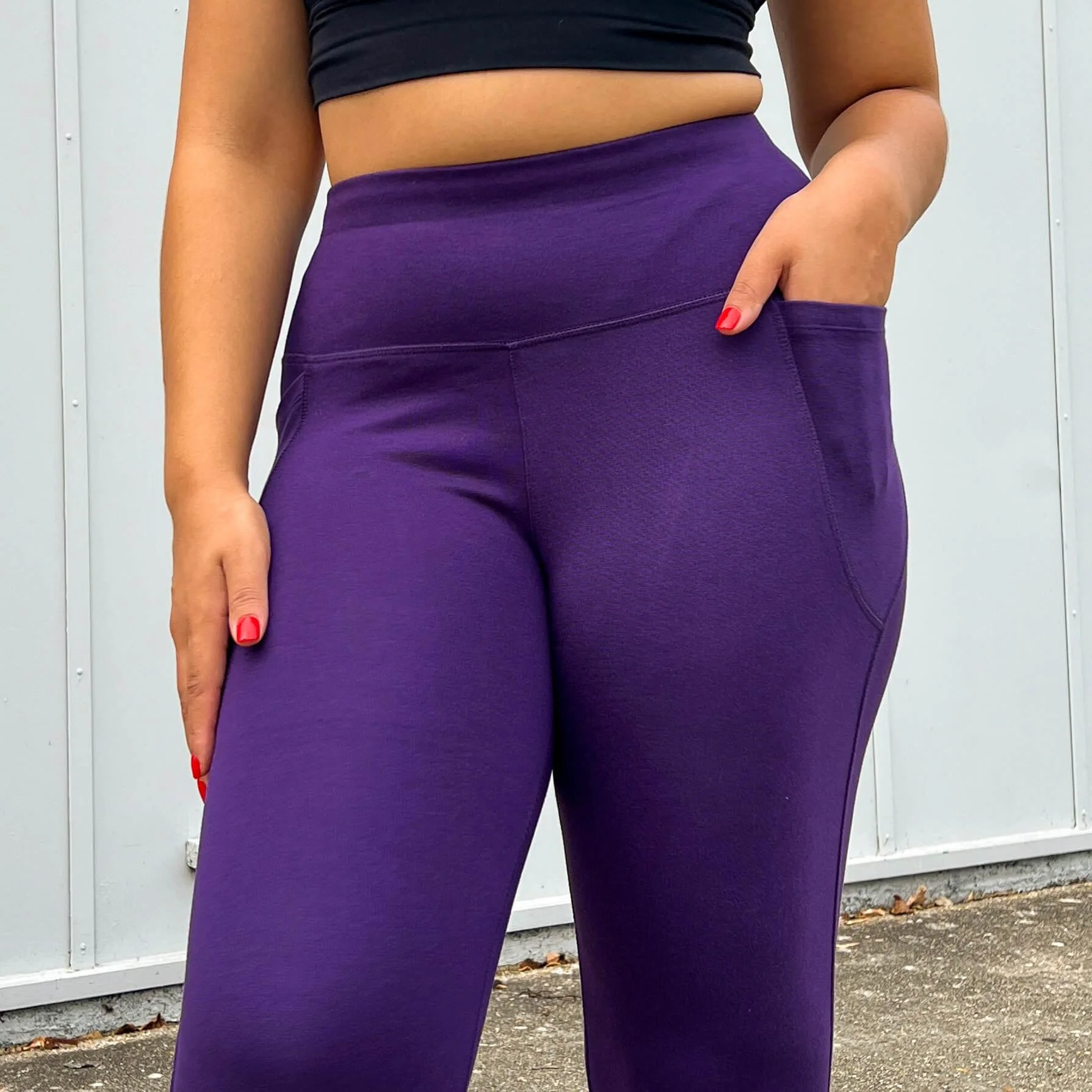 Squat Proof Long Leggings - Suffragette Purple 11 Squat Proof Long Leggings - Suffragette Purple