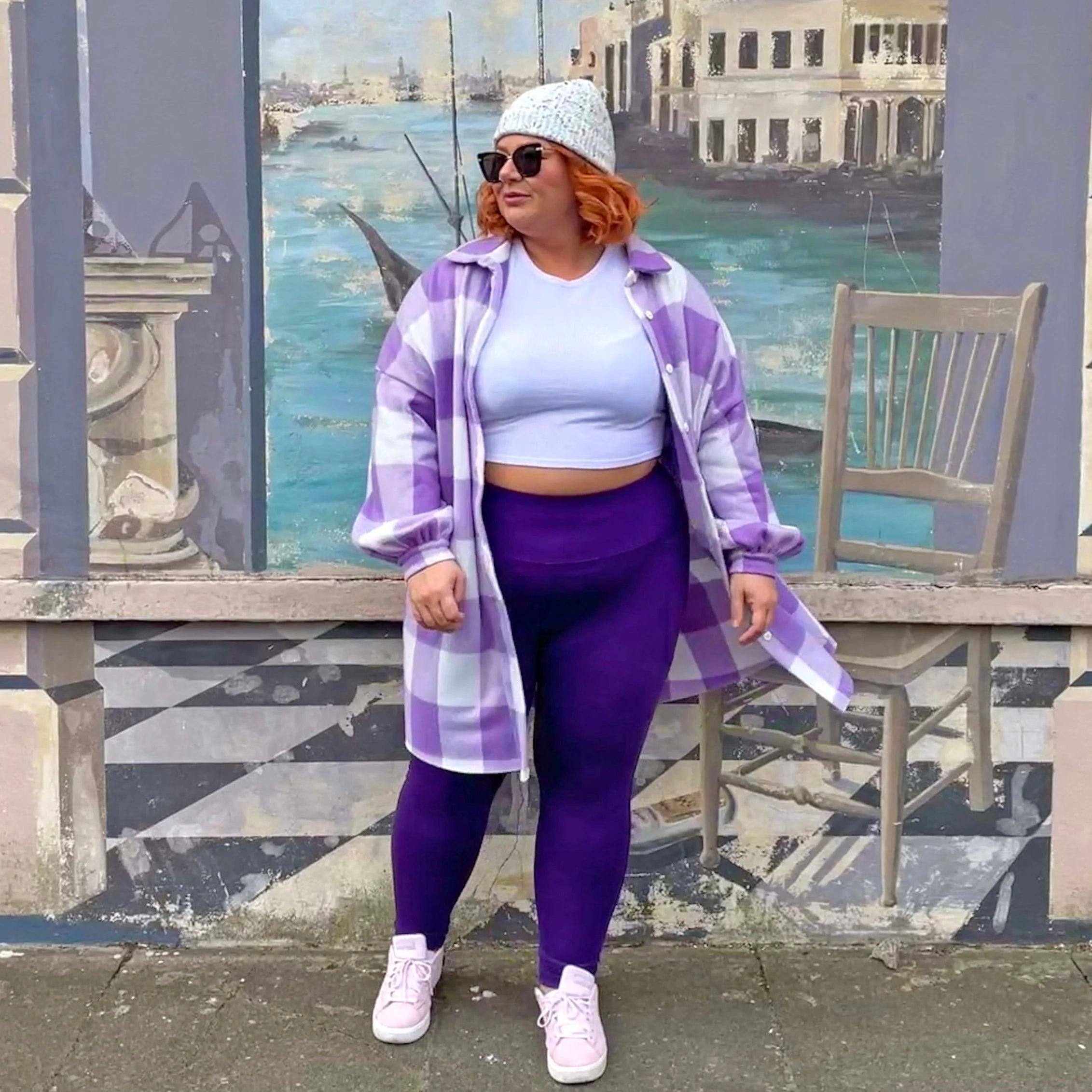Squat Proof Long Leggings - Suffragette Purple 4 Squat Proof Long Leggings - Suffragette Purple