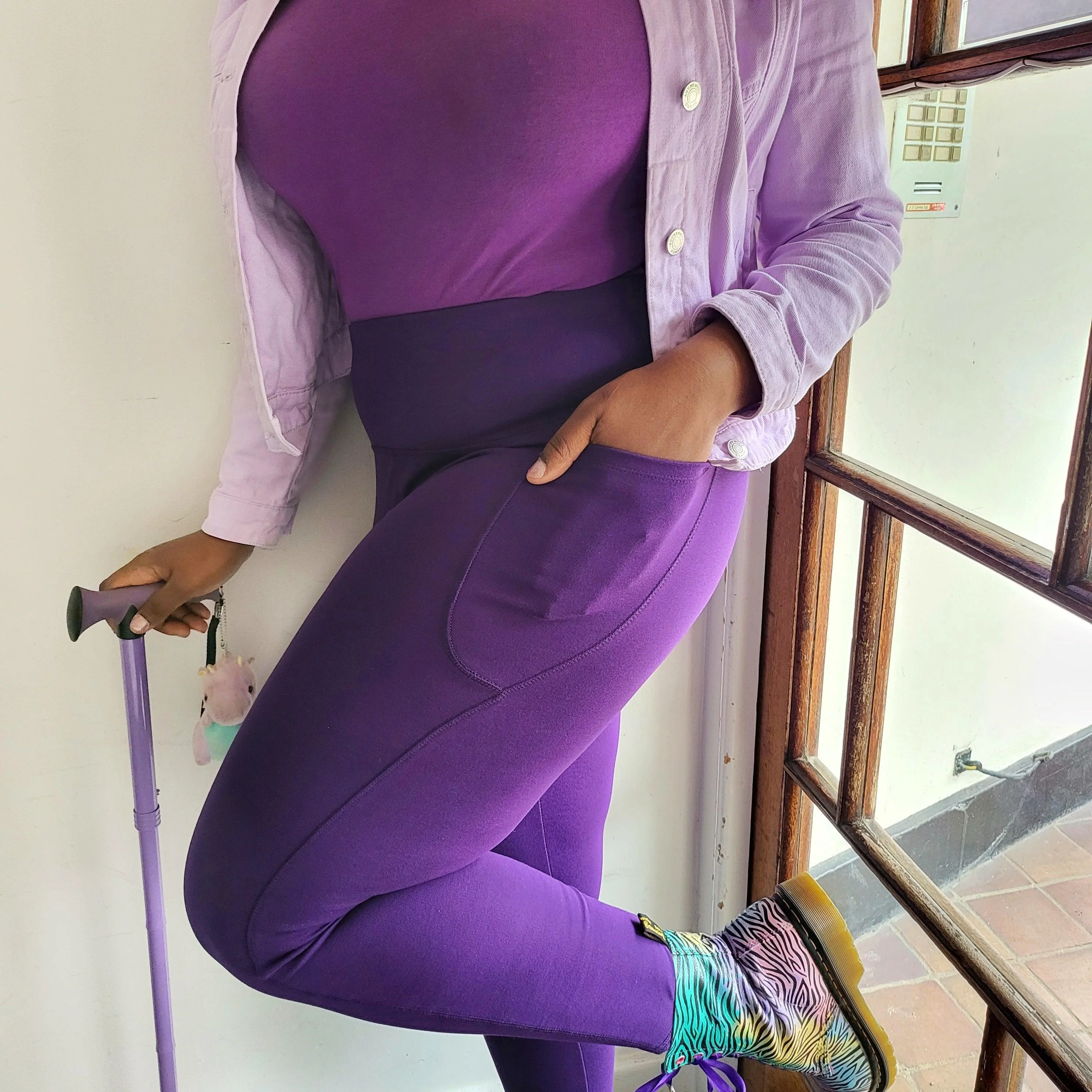 Squat Proof Long Leggings - Suffragette Purple 10 Squat Proof Long Leggings - Suffragette Purple