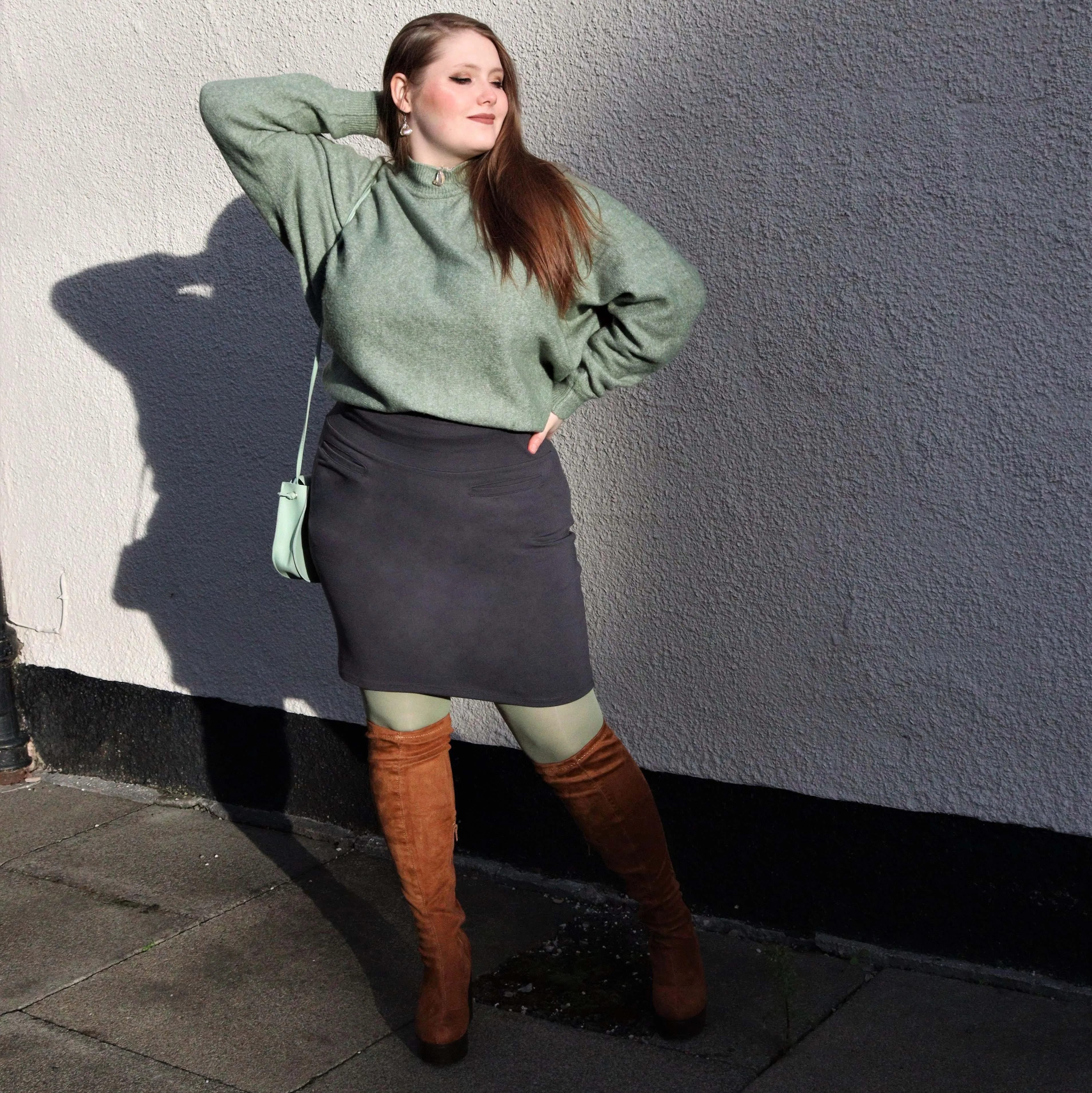 Mini Skirt - Slate Gray 3 Mini Skirt - Slate Gray