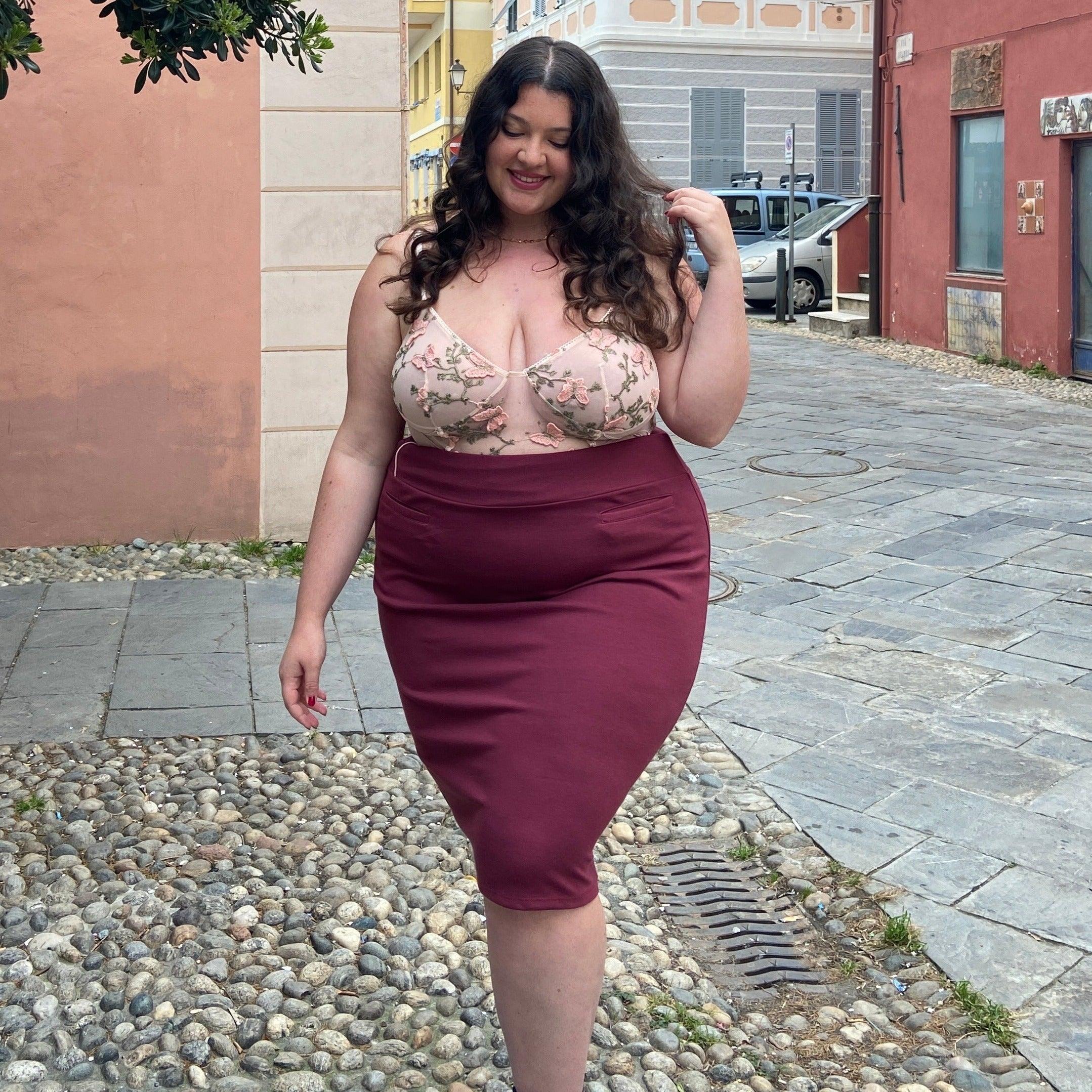 Pencil Skirt - Burgundy 10 Pencil Skirt - Burgundy